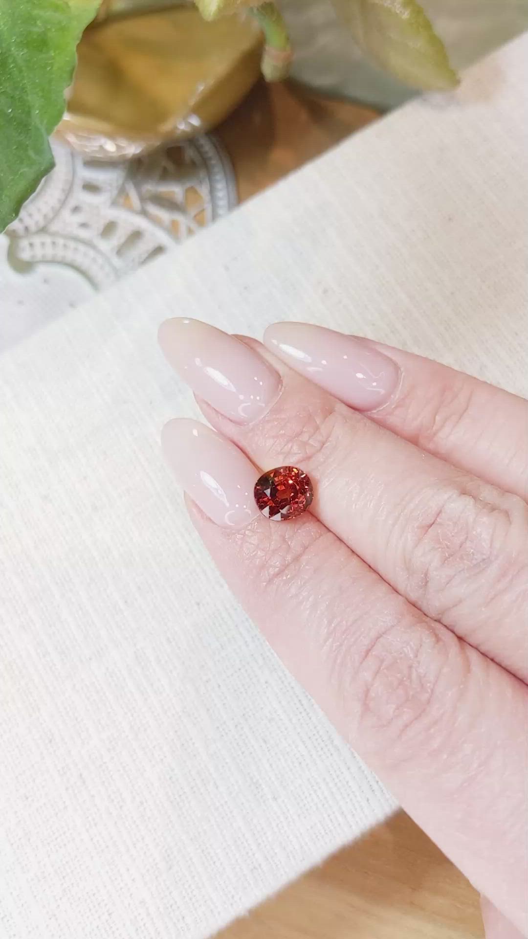 2.68 Ct. Spessartite Garnet from Tanzania Size Video