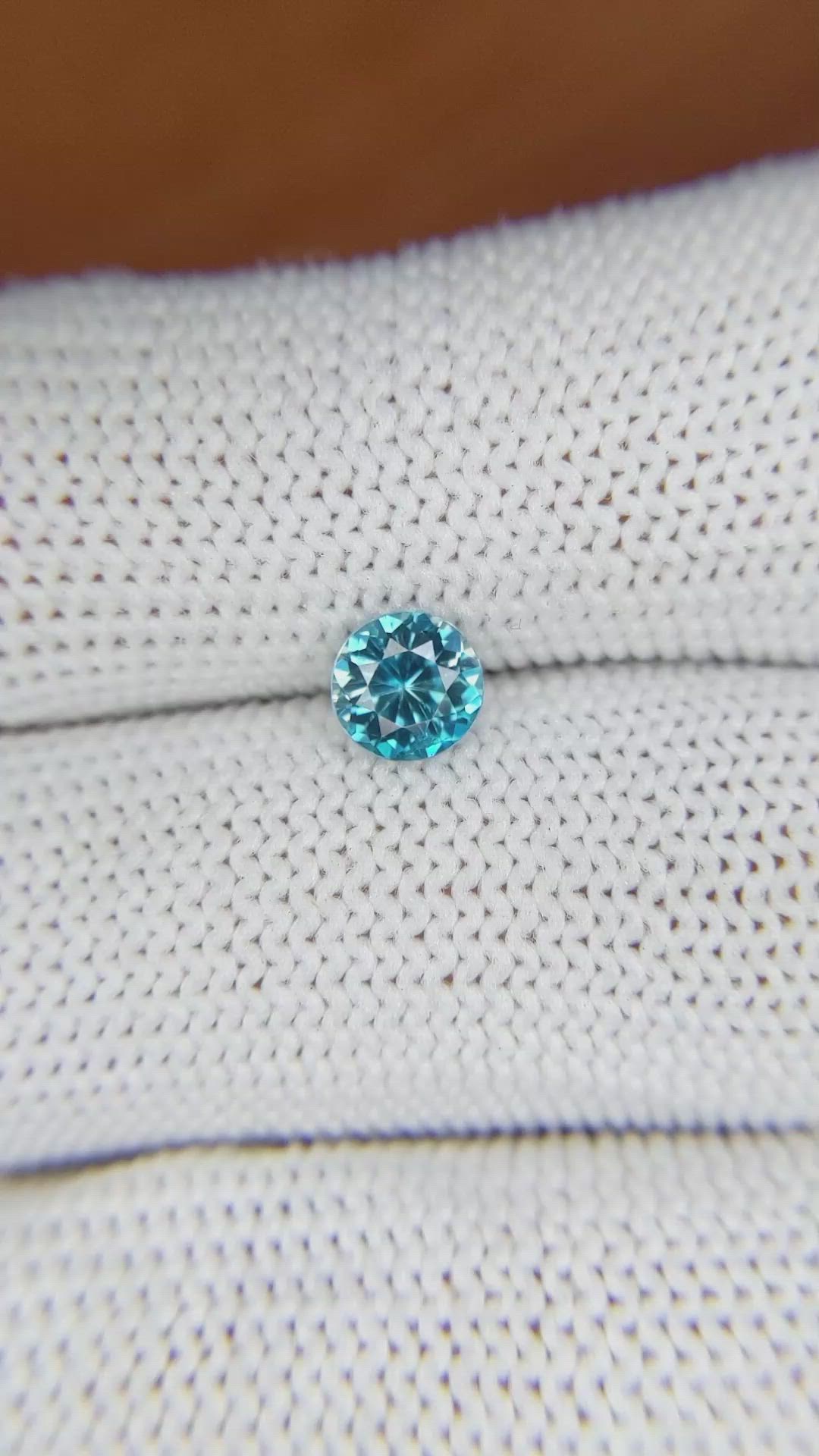 0.99 Ct. Zircon from Ceylon (Sri Lanka) Size Video