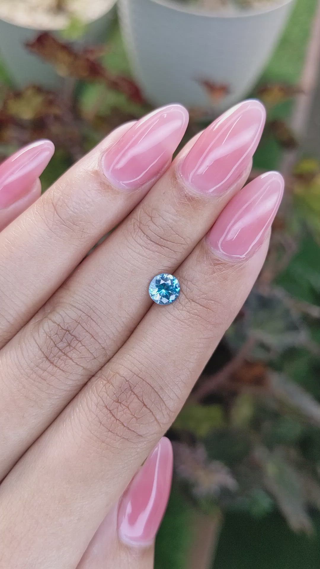 0.99 Ct. Zircon from Ceylon (Sri Lanka) Size Video