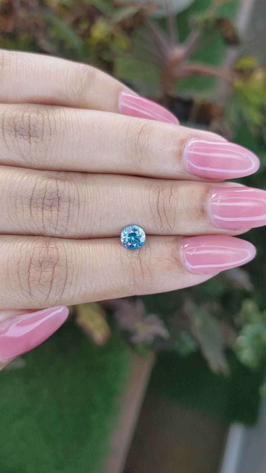 0.99 Ct. Zircon from Ceylon (Sri Lanka) Size Video