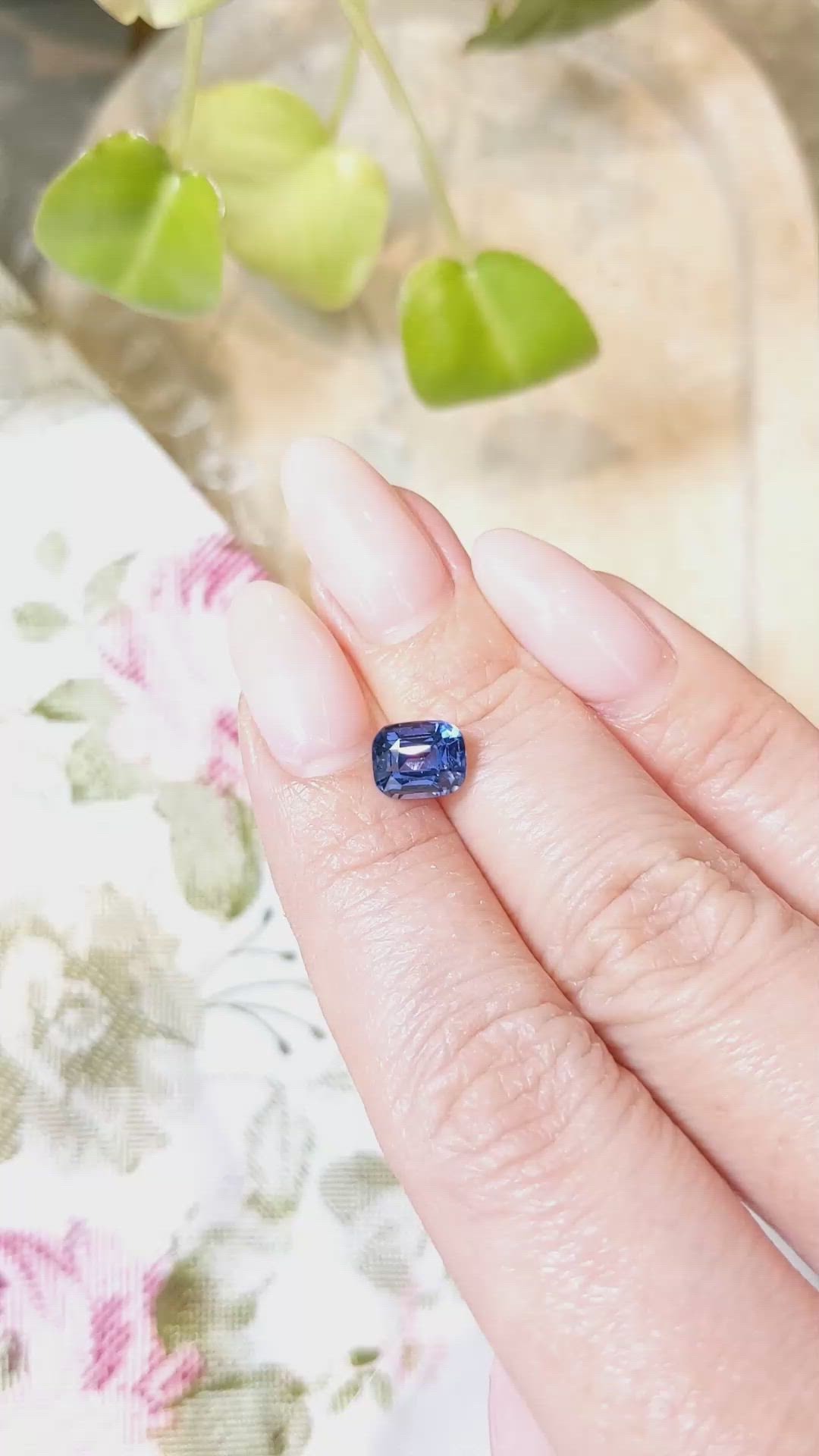 2.03 Ct. Cobalt Spinel from Tanzania Size Video