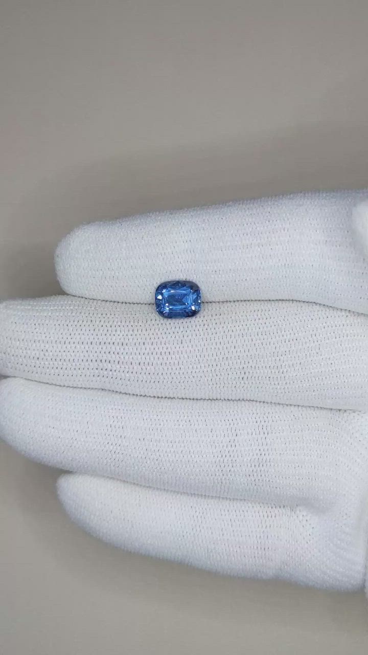 2.03 Ct. Cobalt Spinel from Tanzania Size Video