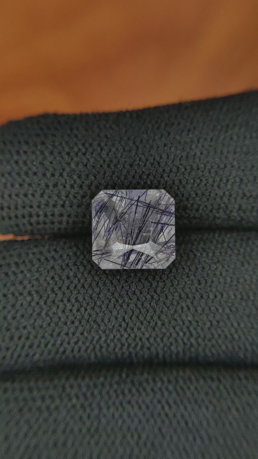 4.08 Ct. Rutilated Quartz from Ceylon (Sri Lanka) Size Video