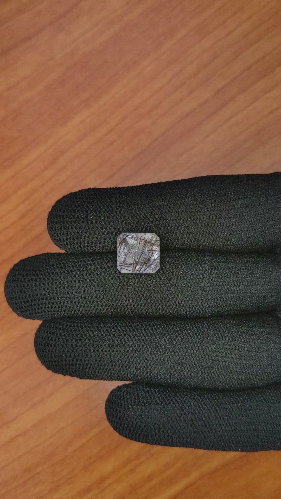 4.08 Ct. Rutilated Quartz from Ceylon (Sri Lanka) Size Video