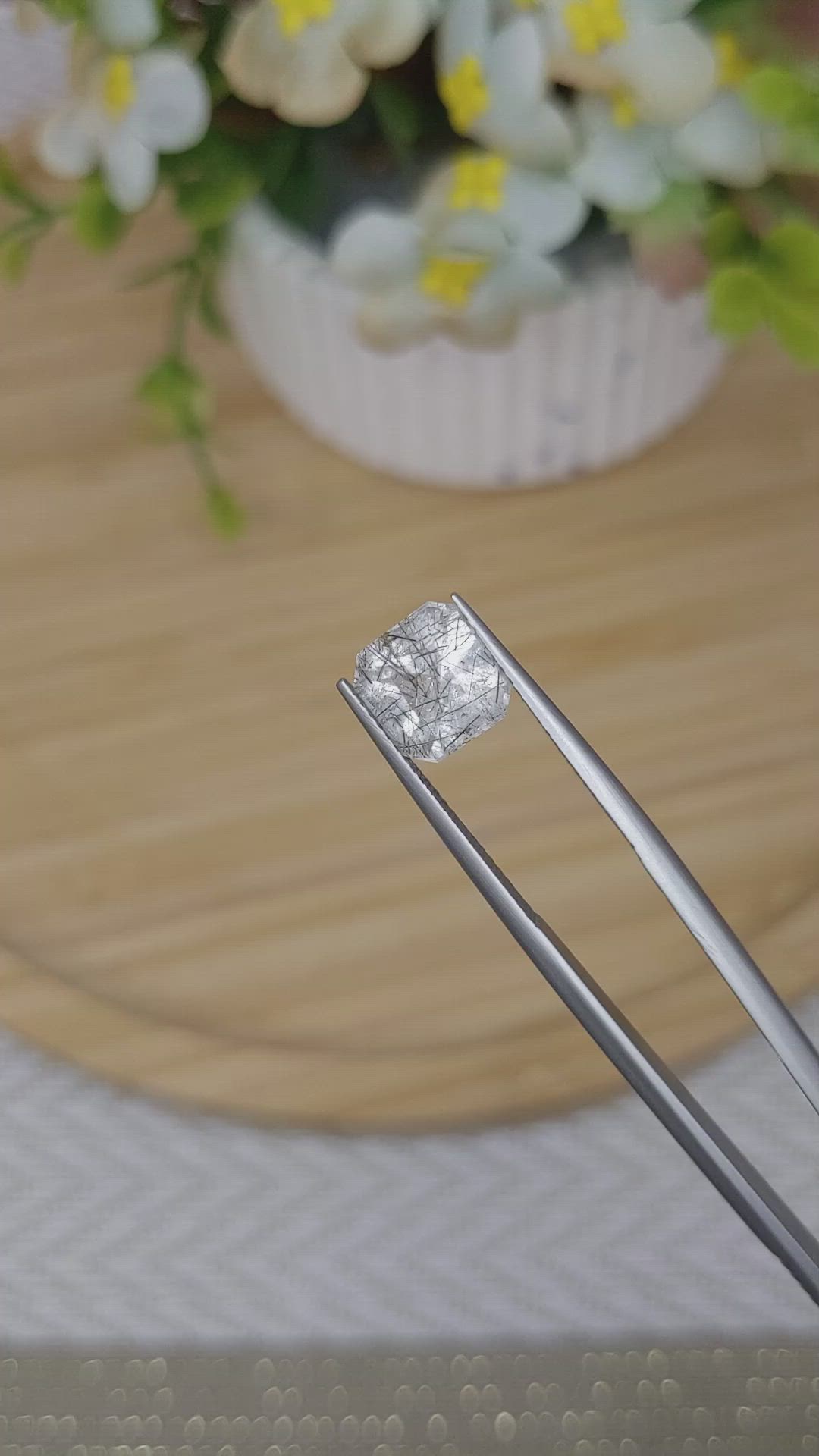 2.34 Ct. Rutilated Quartz from Ceylon (Sri Lanka) Size Video