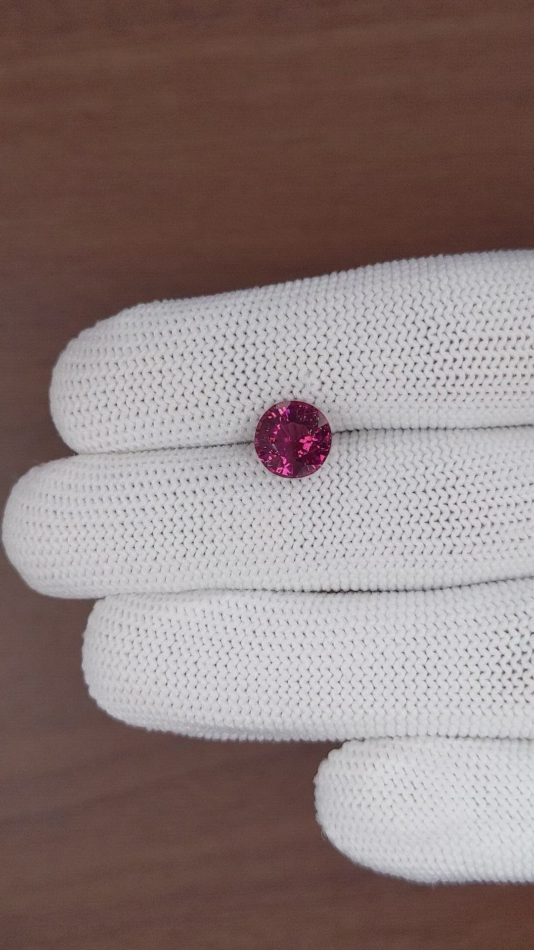 2.75 Ct. Rhodolite Garnet from Madagascar Size Video
