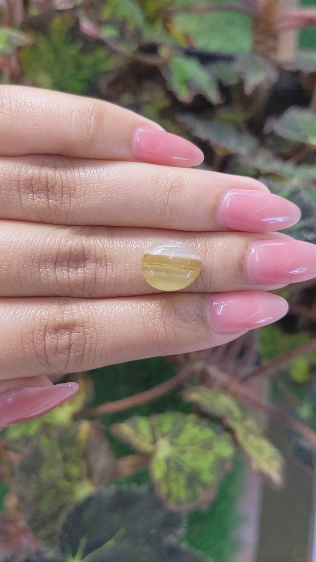 5.79 Ct. Cabochon Agate from Brazil Size Video