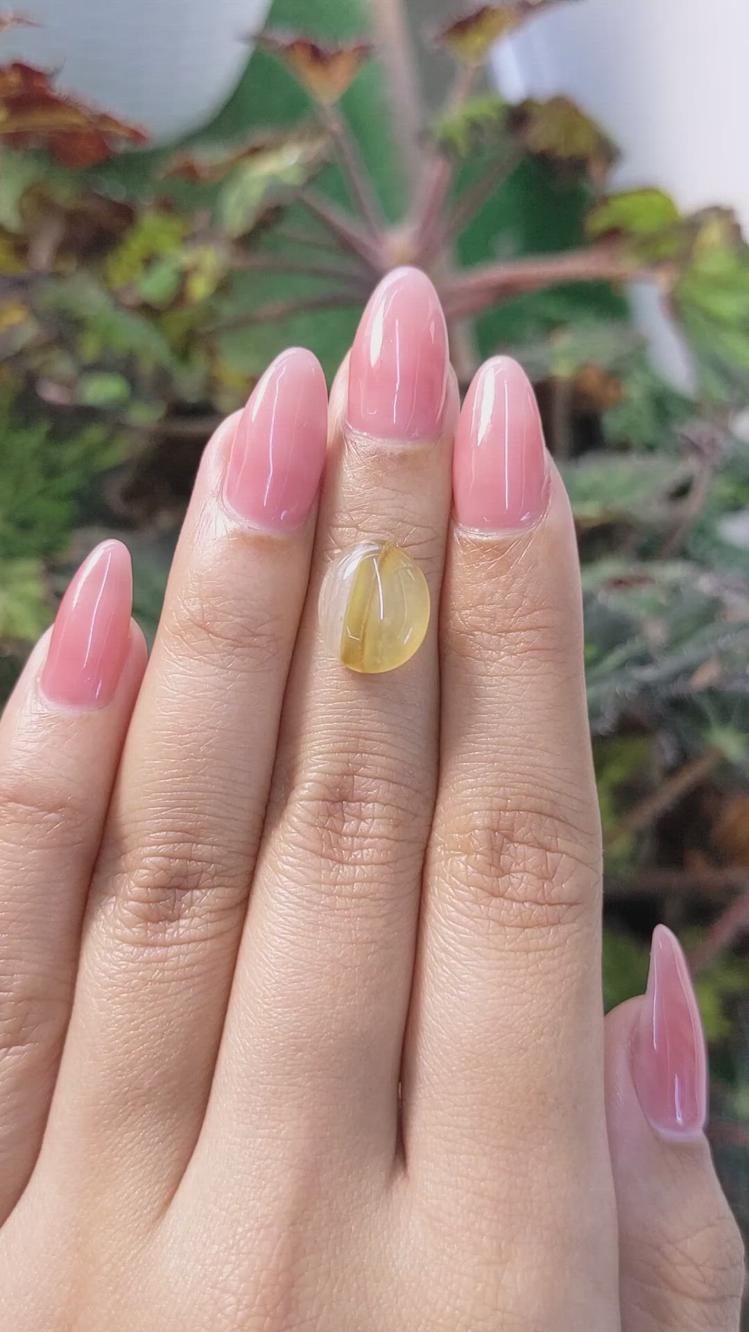 5.79 Ct. Cabochon Agate from Brazil Size Video