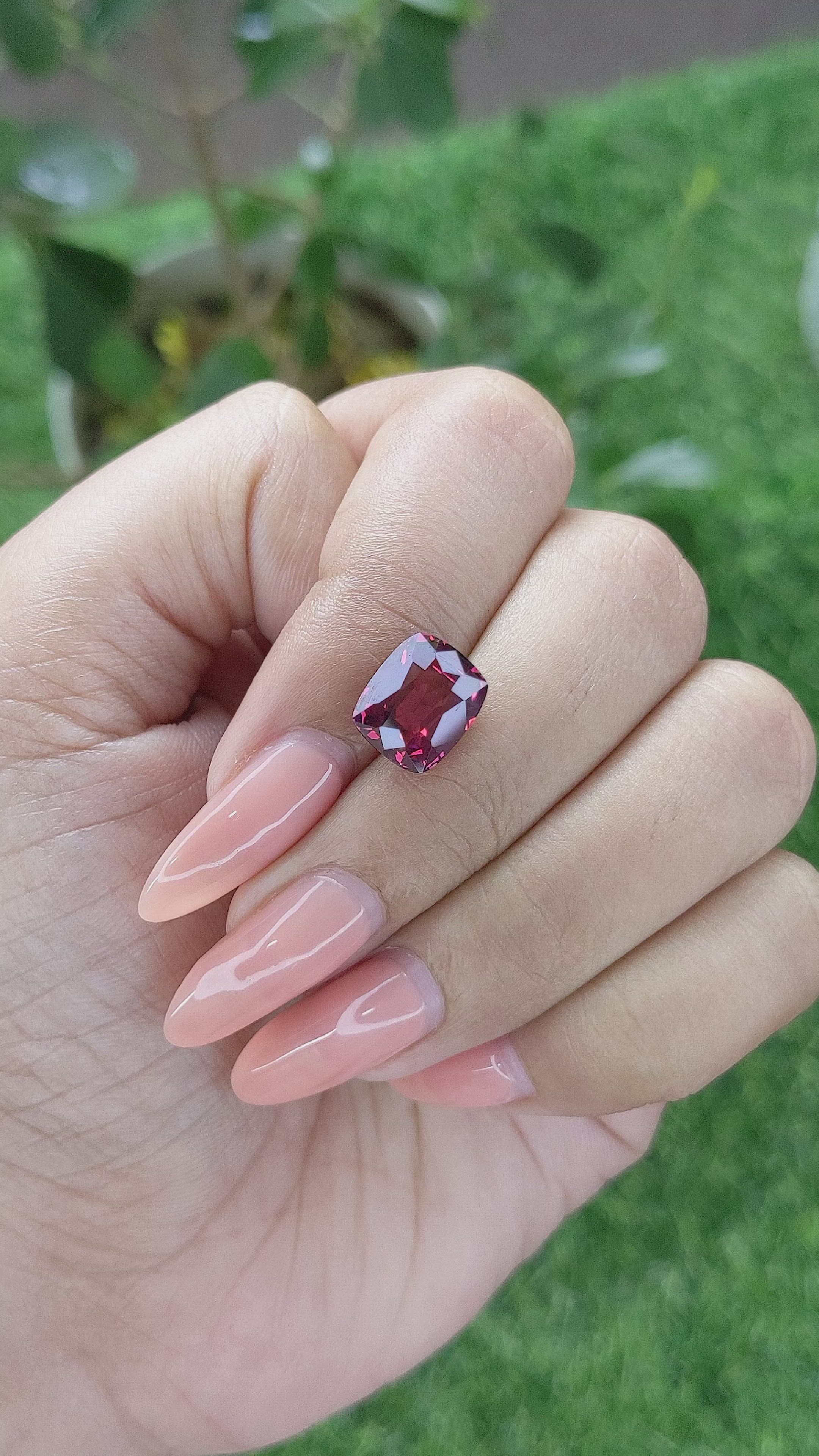 4.17 Ct. Malaya Garnet from Madagascar Size Video