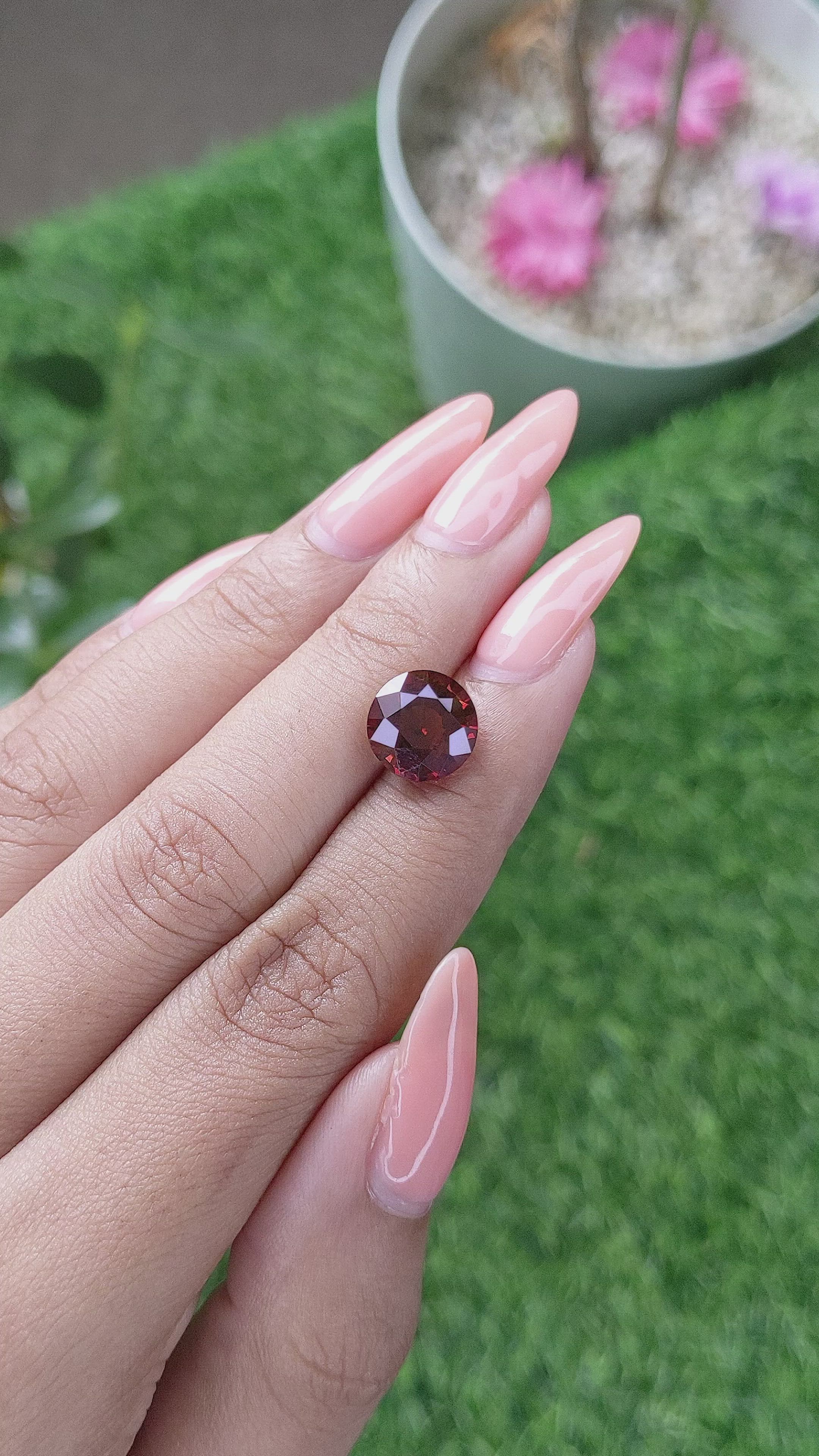 4.53 Ct. Malaya Garnet from Madagascar Size Video