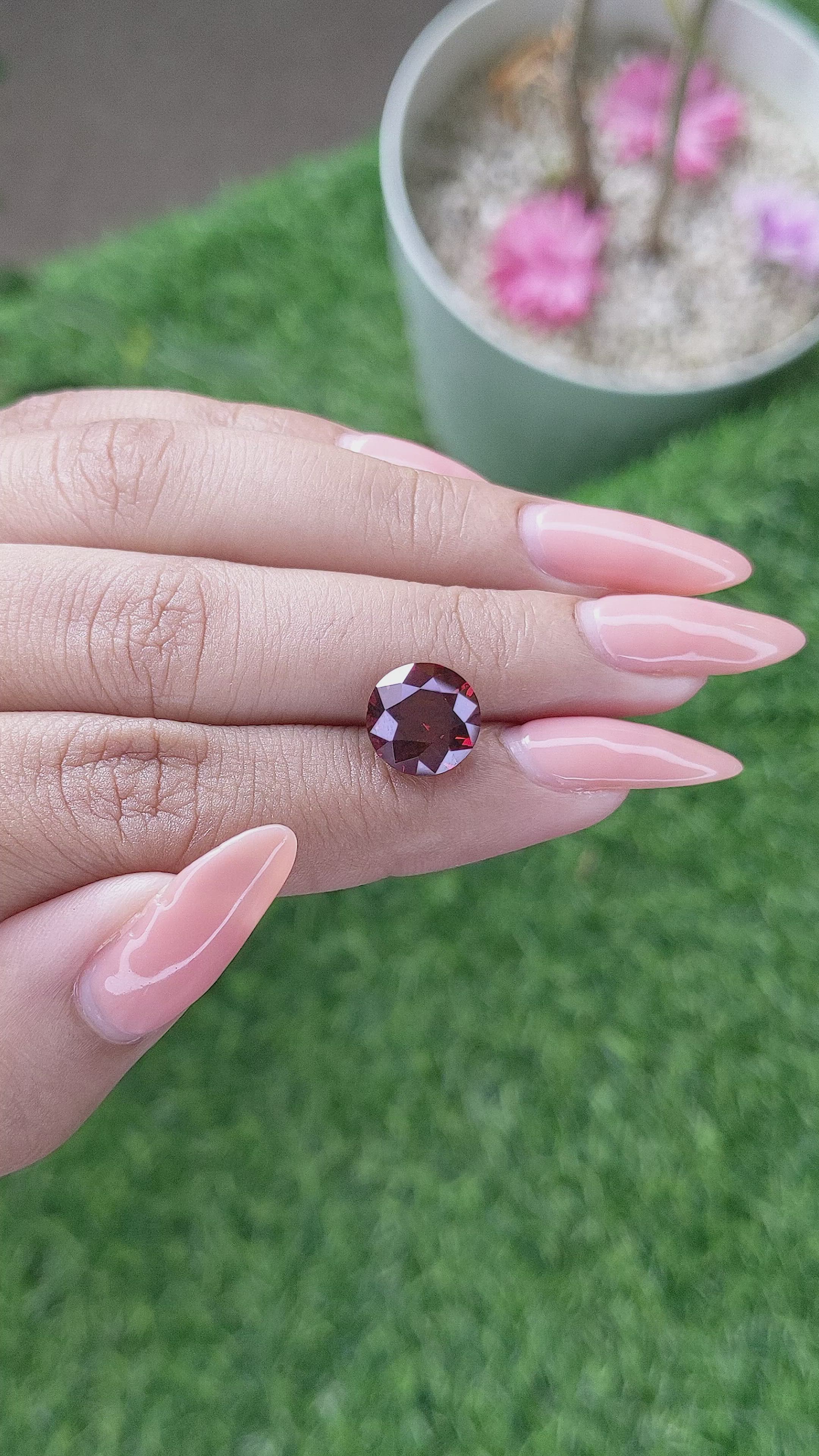 4.53 Ct. Malaya Garnet from Madagascar Size Video