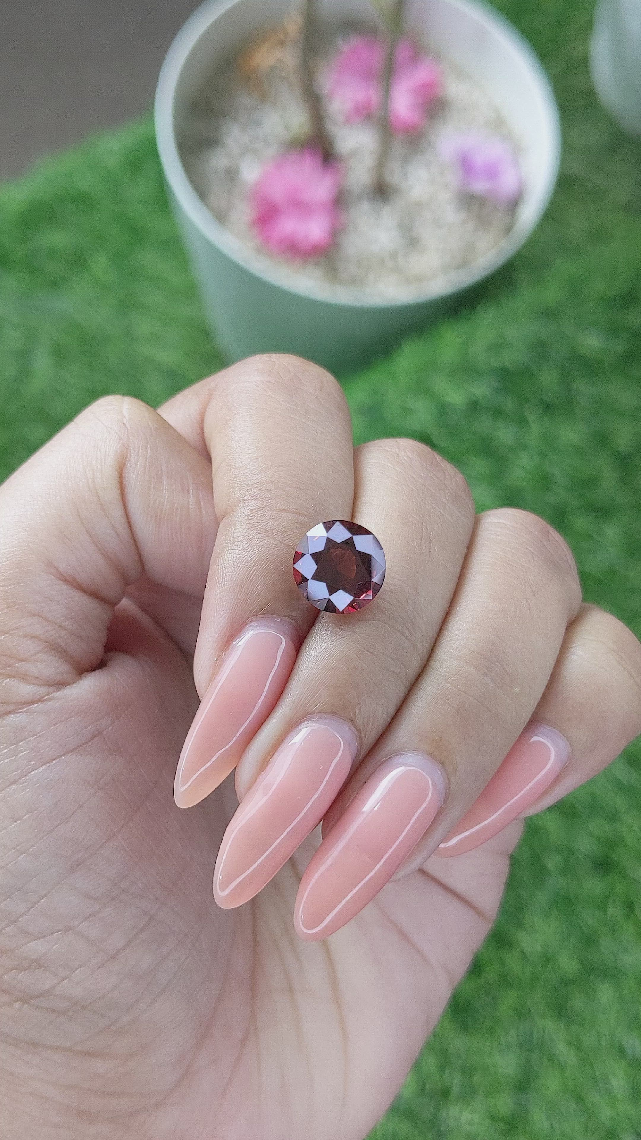 4.53 Ct. Malaya Garnet from Madagascar Size Video