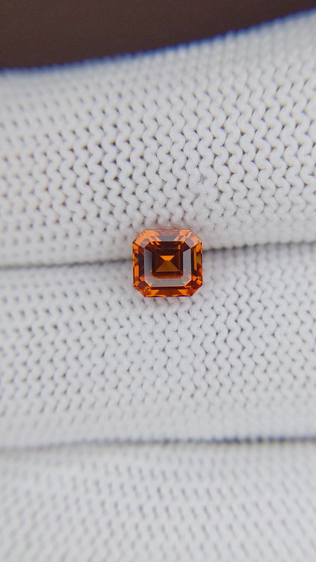 1.55 Ct. Orange Spessartite Garnet from Madagascar Size Video
