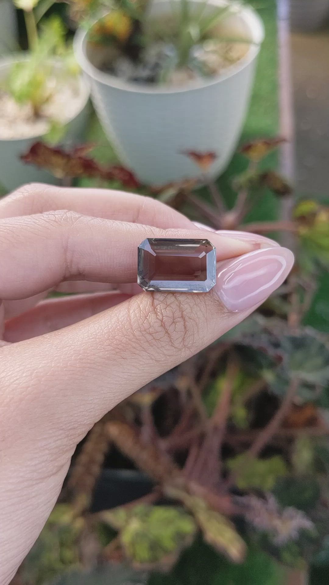 10.31 Ct. Smokey Quartz from Ceylon (Sri Lanka) Size Video