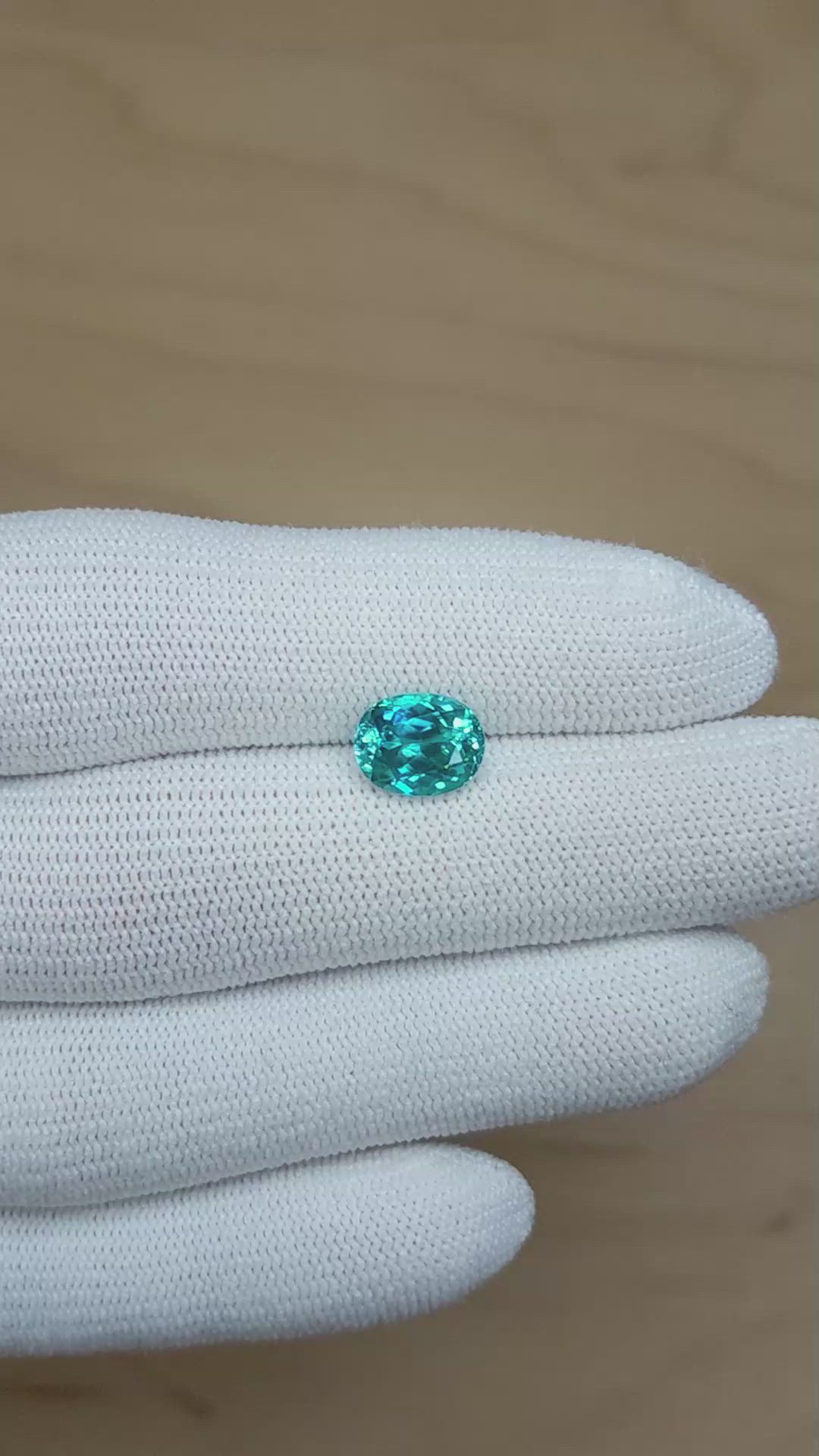 3.58 Ct. Zircon from Madagascar Size Video
