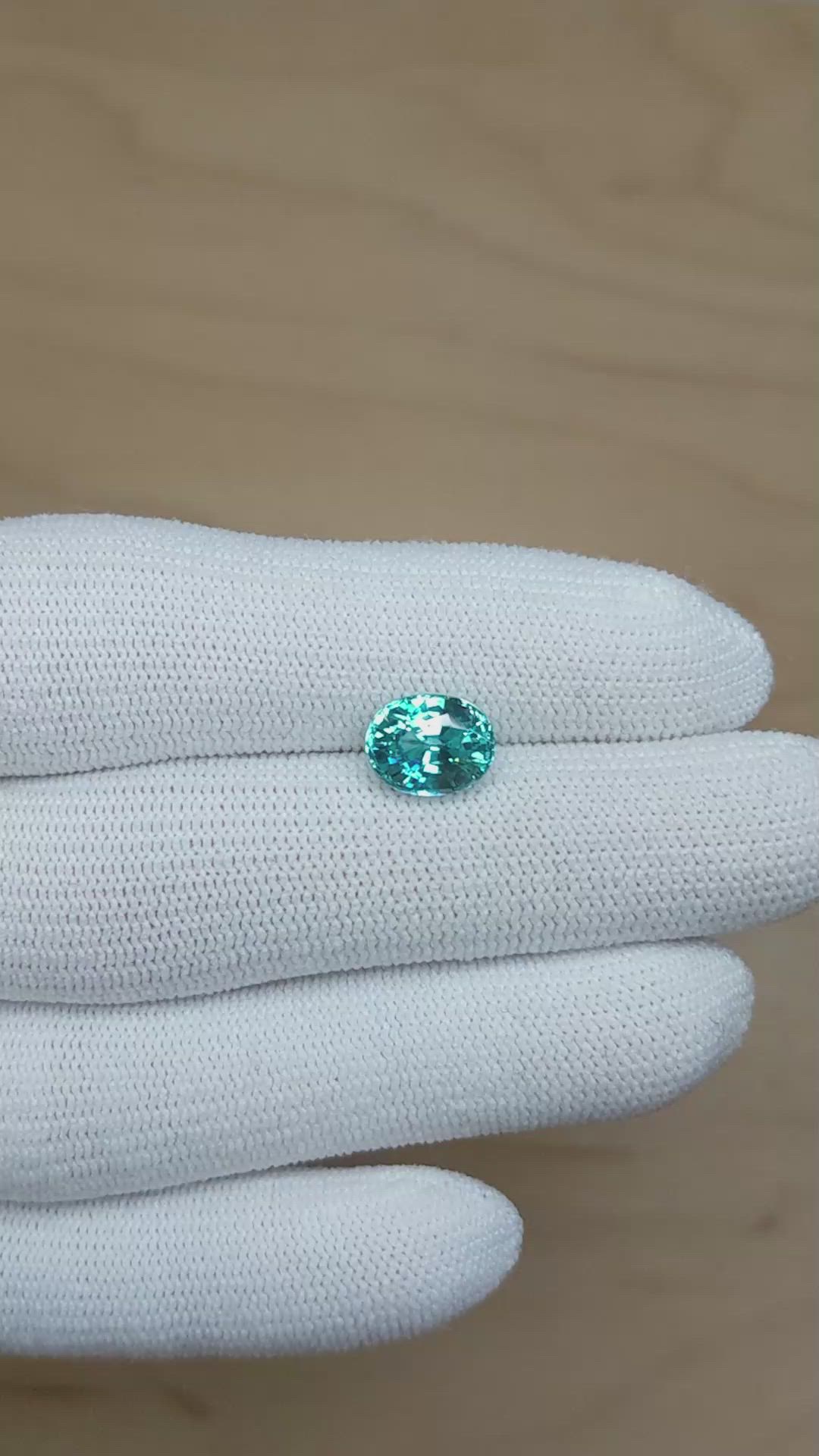 3.71 Ct. Zircon from Madagascar Size Video