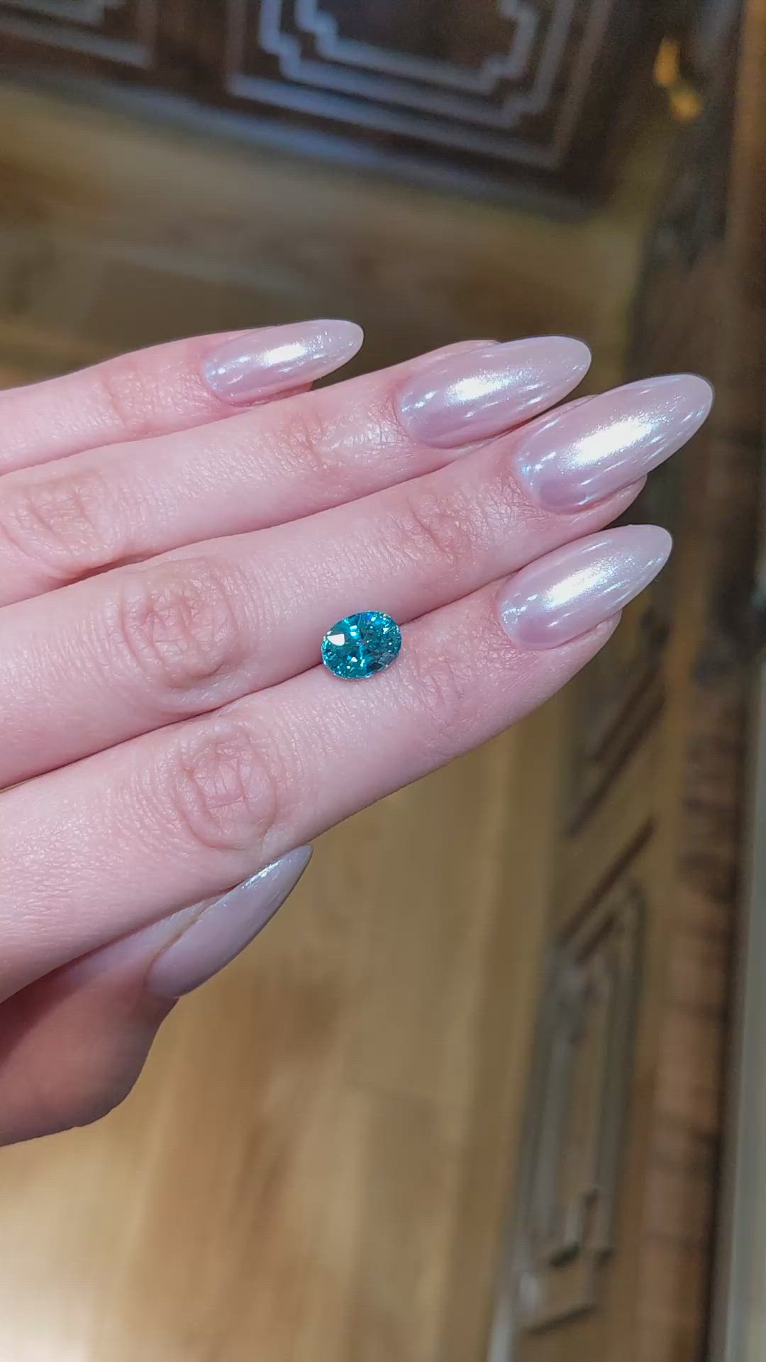 3.71 Ct. Zircon from Madagascar Size Video