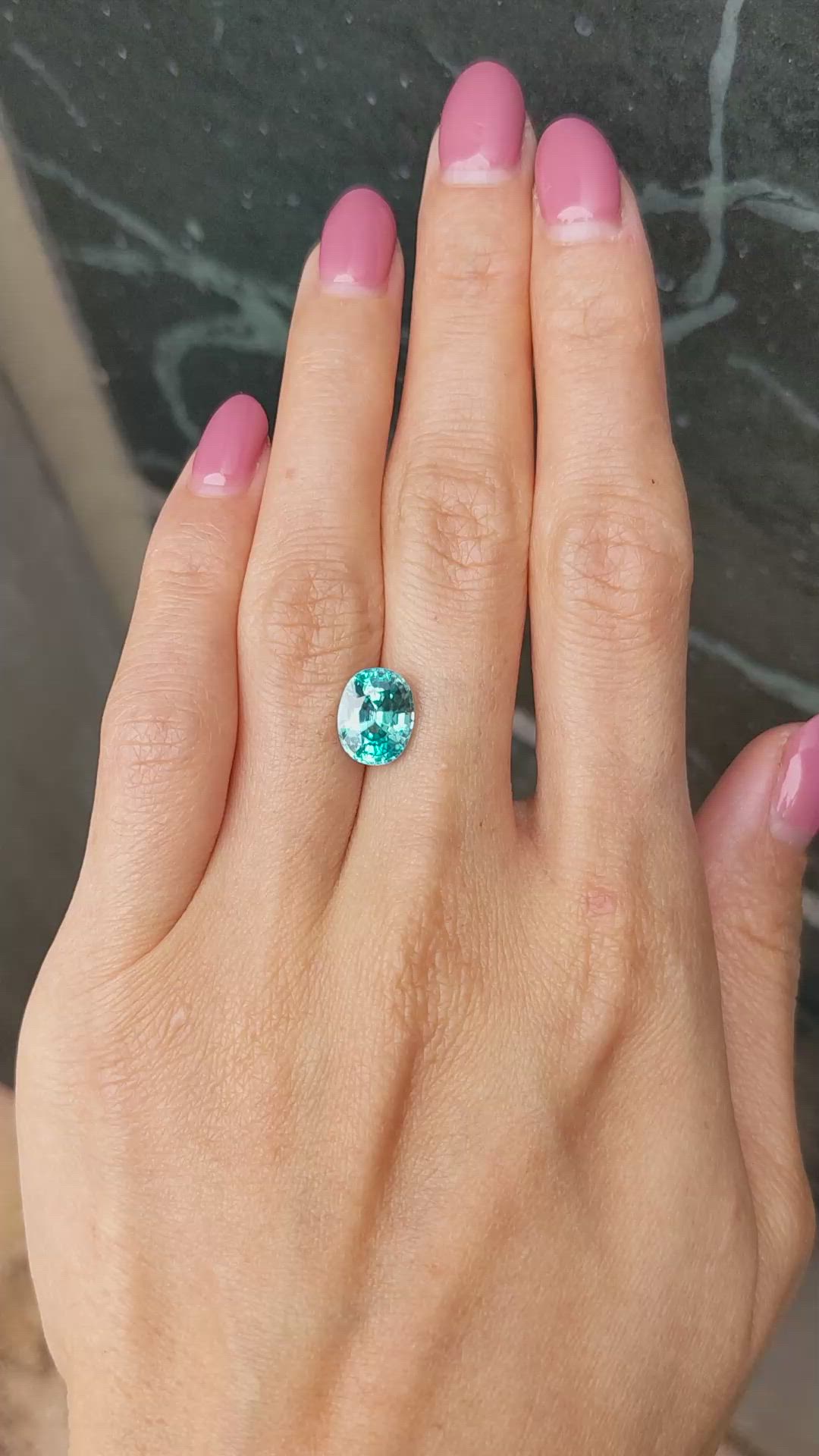 5.33 Ct. Zircon from Madagascar Size Video