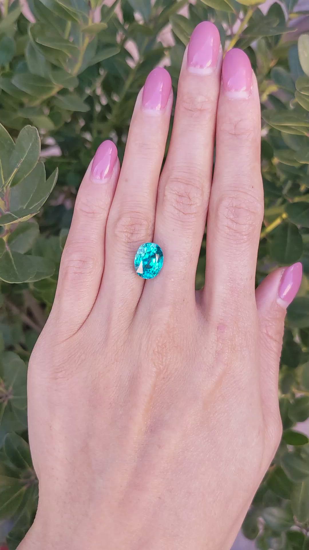 7.34 Ct. Zircon from Madagascar Size Video