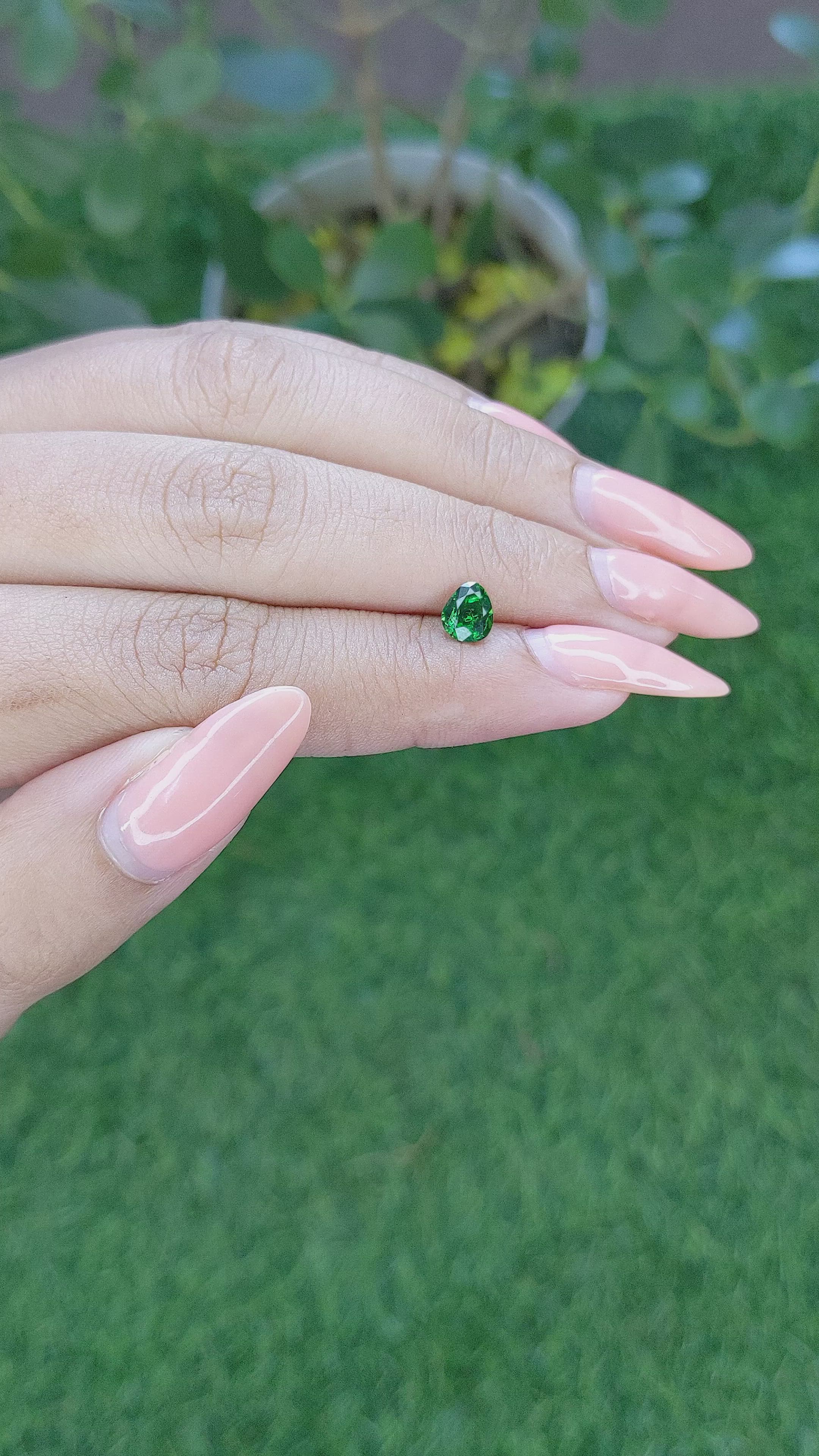 0.58 Ct. Tourmaline from Tanzania Size Video