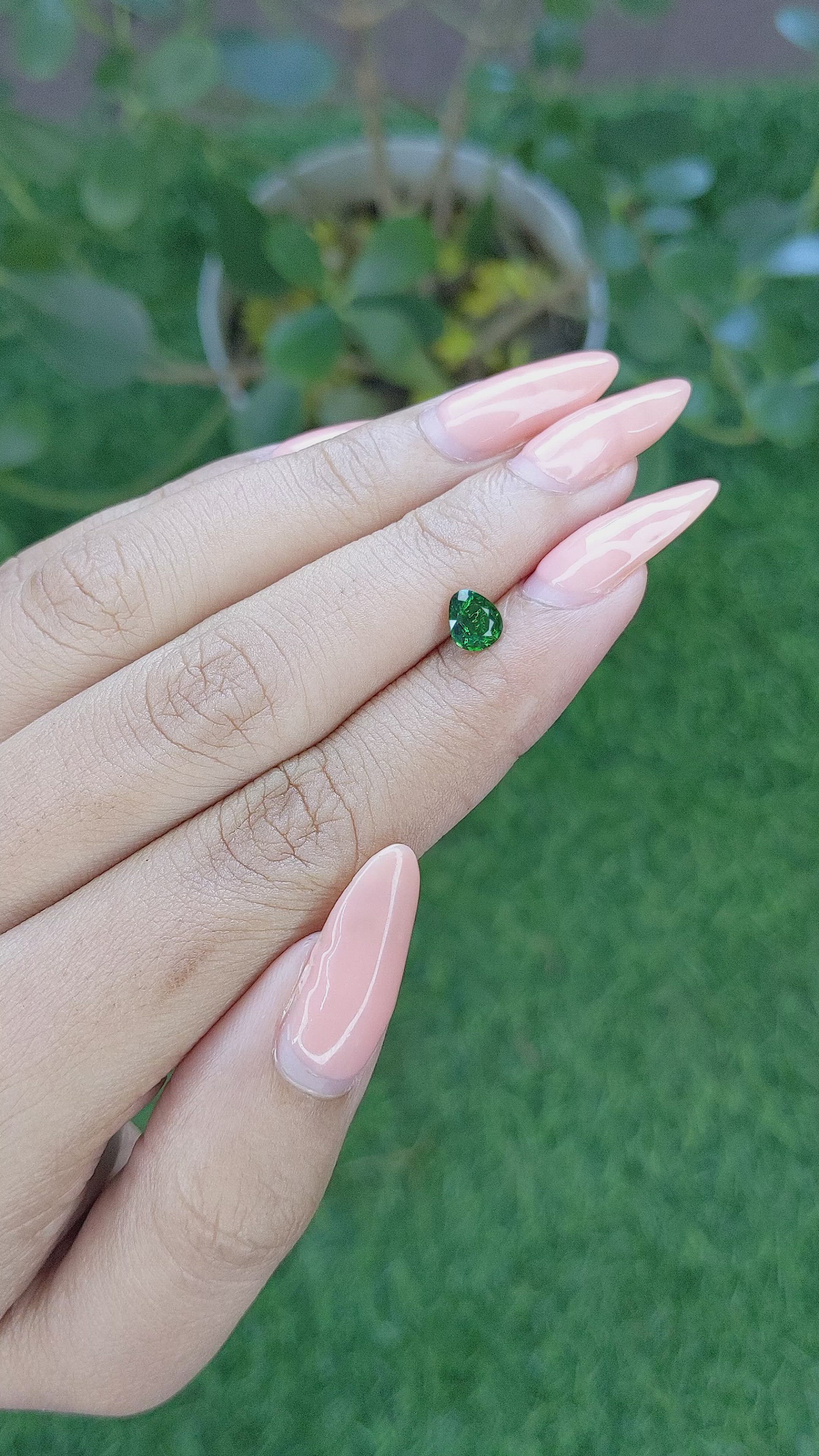 0.58 Ct. Tourmaline from Tanzania Size Video