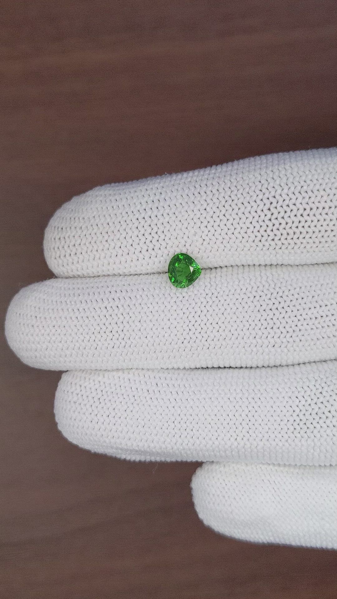 0.69 Ct. Green Tourmaline from Tanzania Size Video