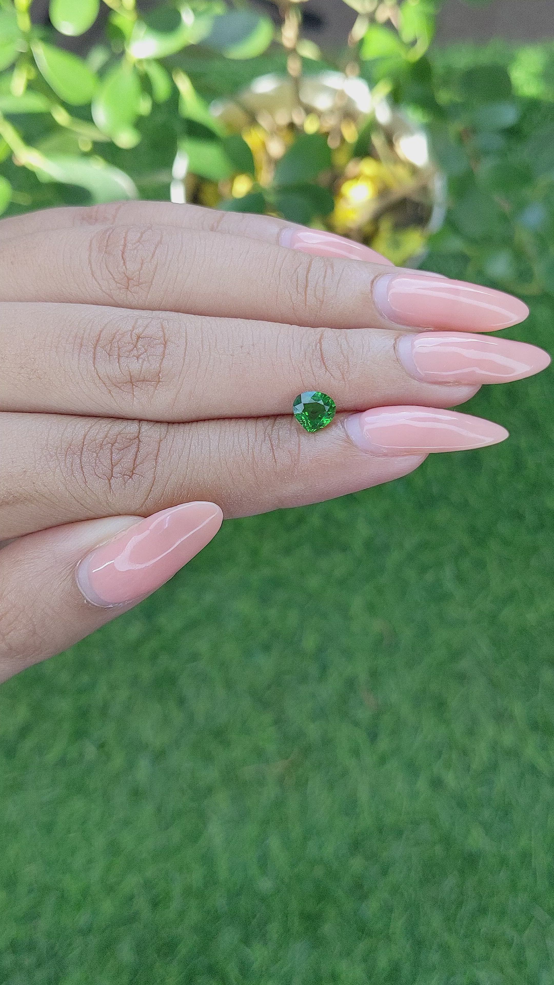 0.69 Ct. Green Tourmaline from Tanzania Size Video