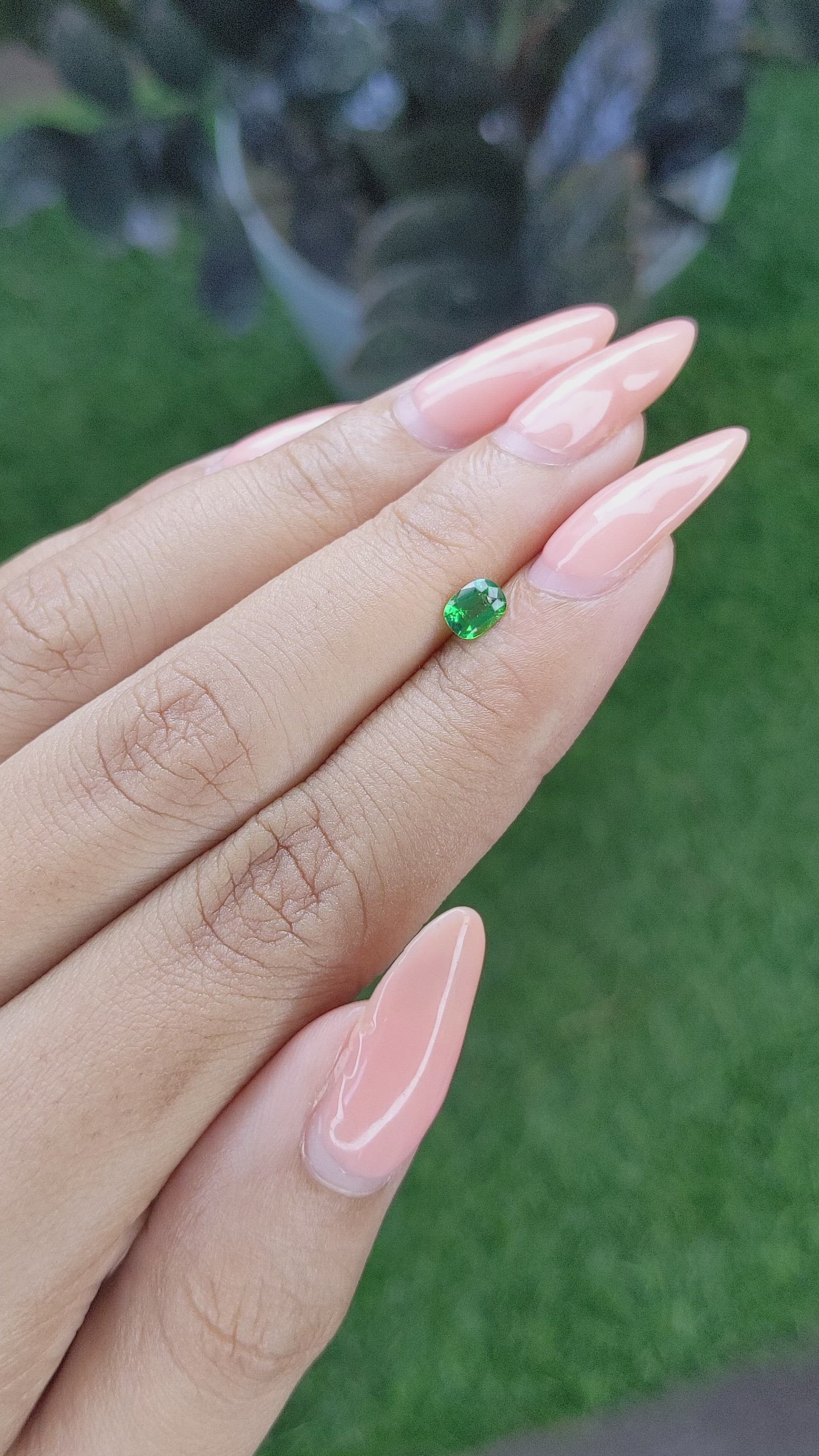 0.31 Ct. Green Tourmaline from Tanzania Size Video