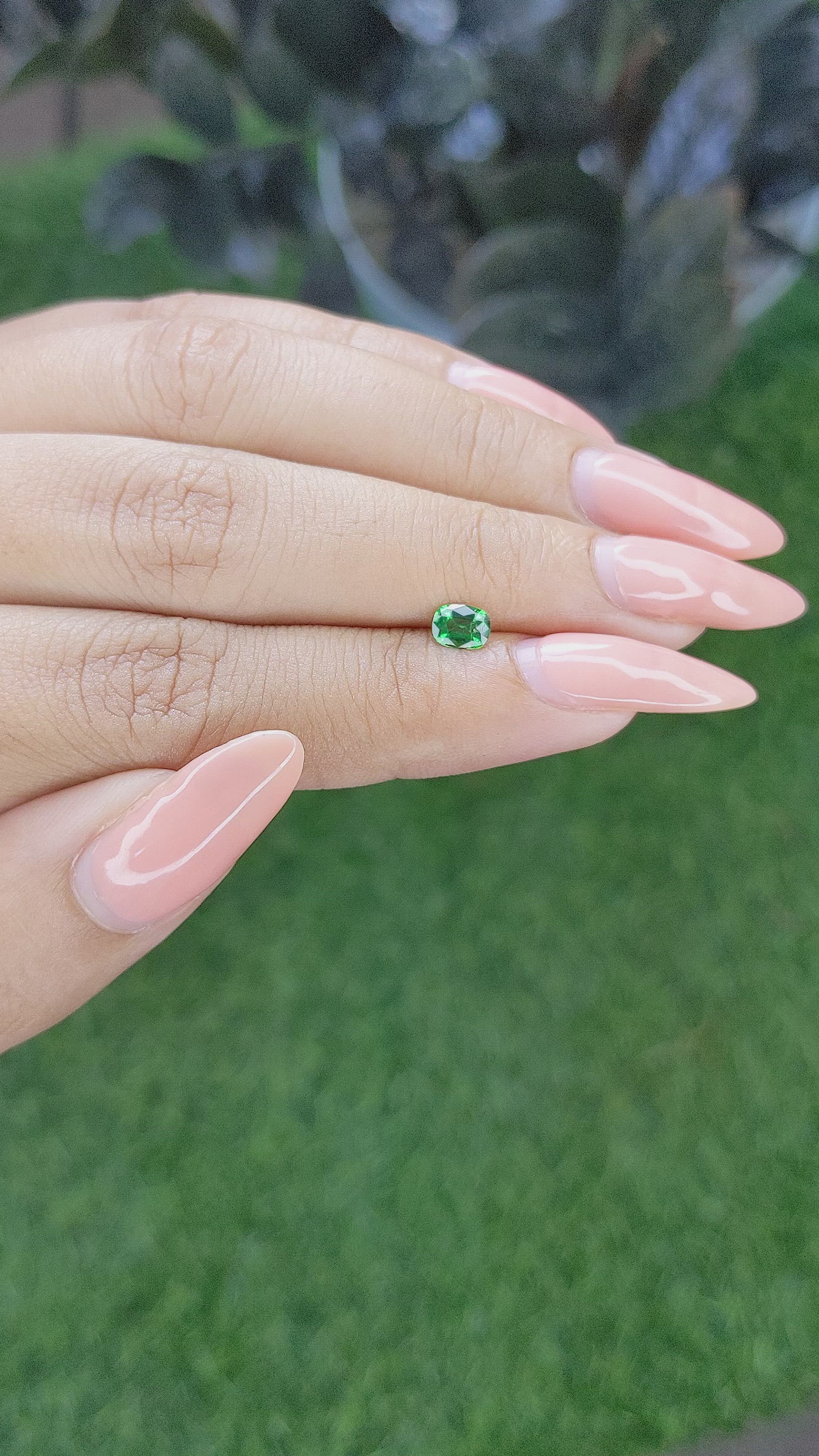 0.31 Ct. Green Tourmaline from Tanzania Size Video