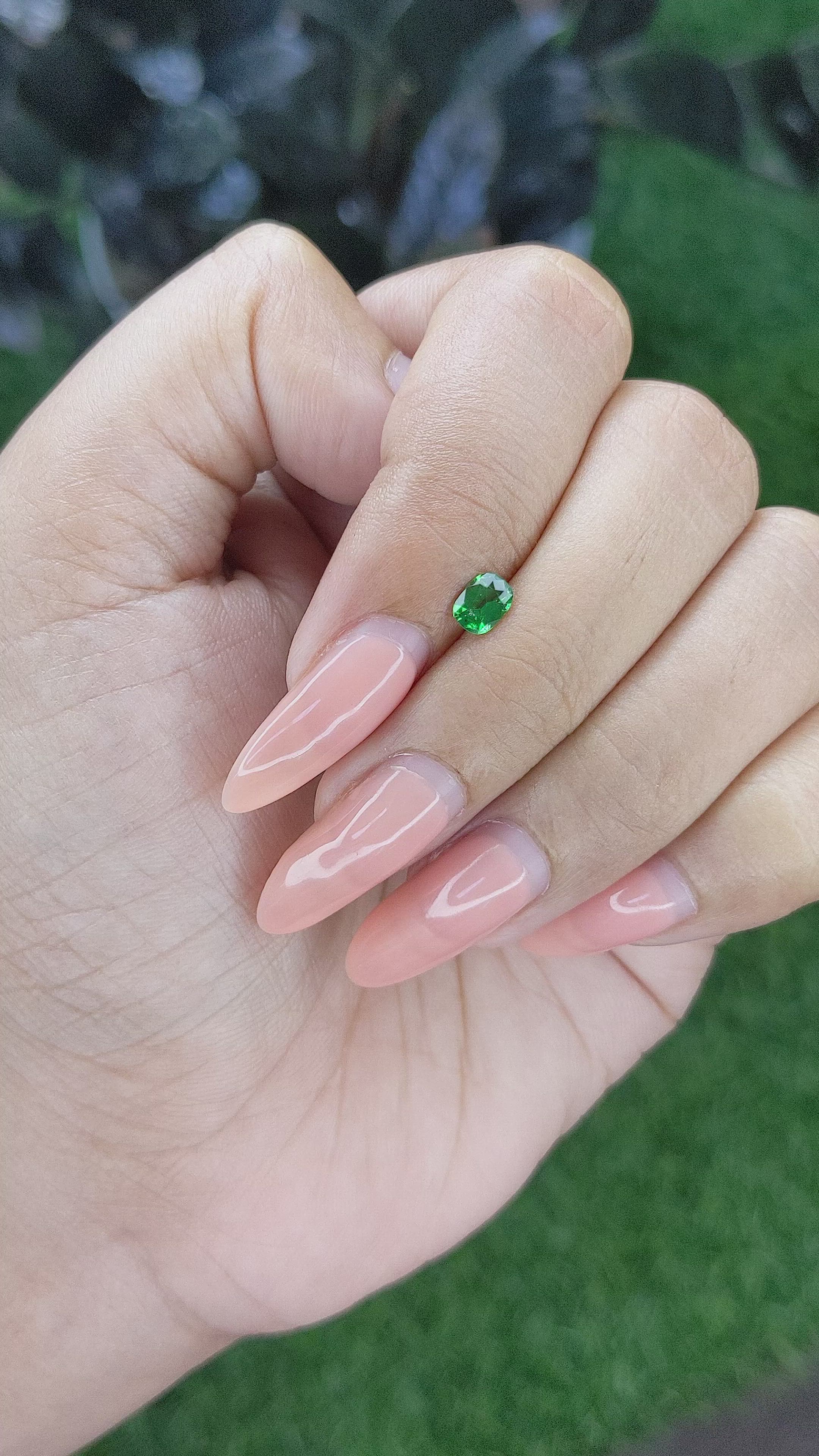 0.31 Ct. Green Tourmaline from Tanzania Size Video