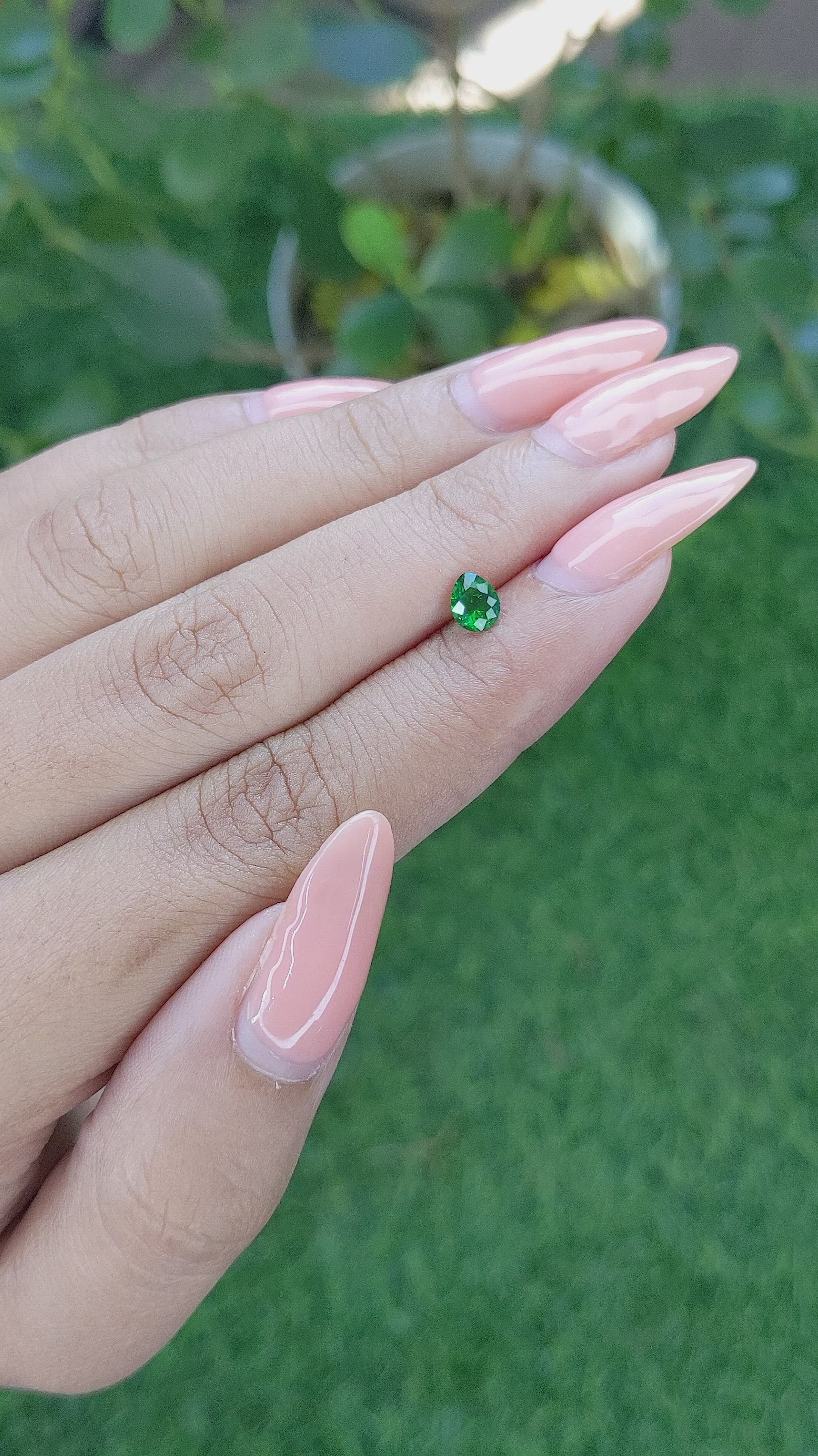 0.38 Ct. Tourmaline from Tanzania Size Video