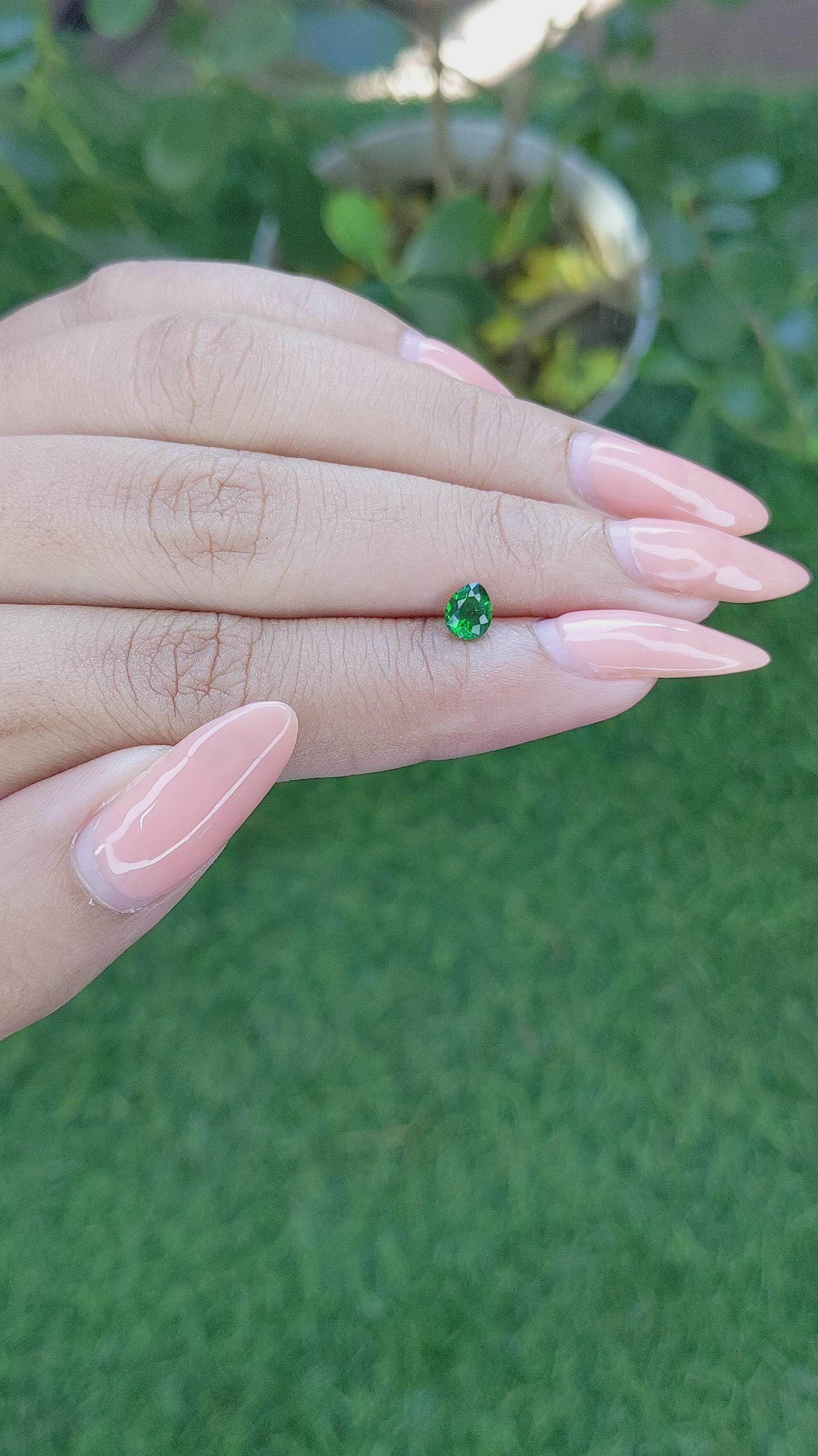 0.38 Ct. Tourmaline from Tanzania Size Video