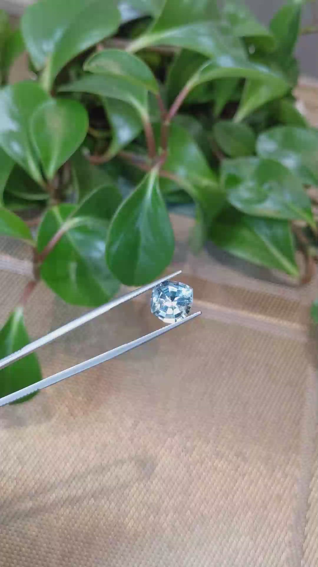 4.73 Ct. Aquamarine from Brazil Size Video