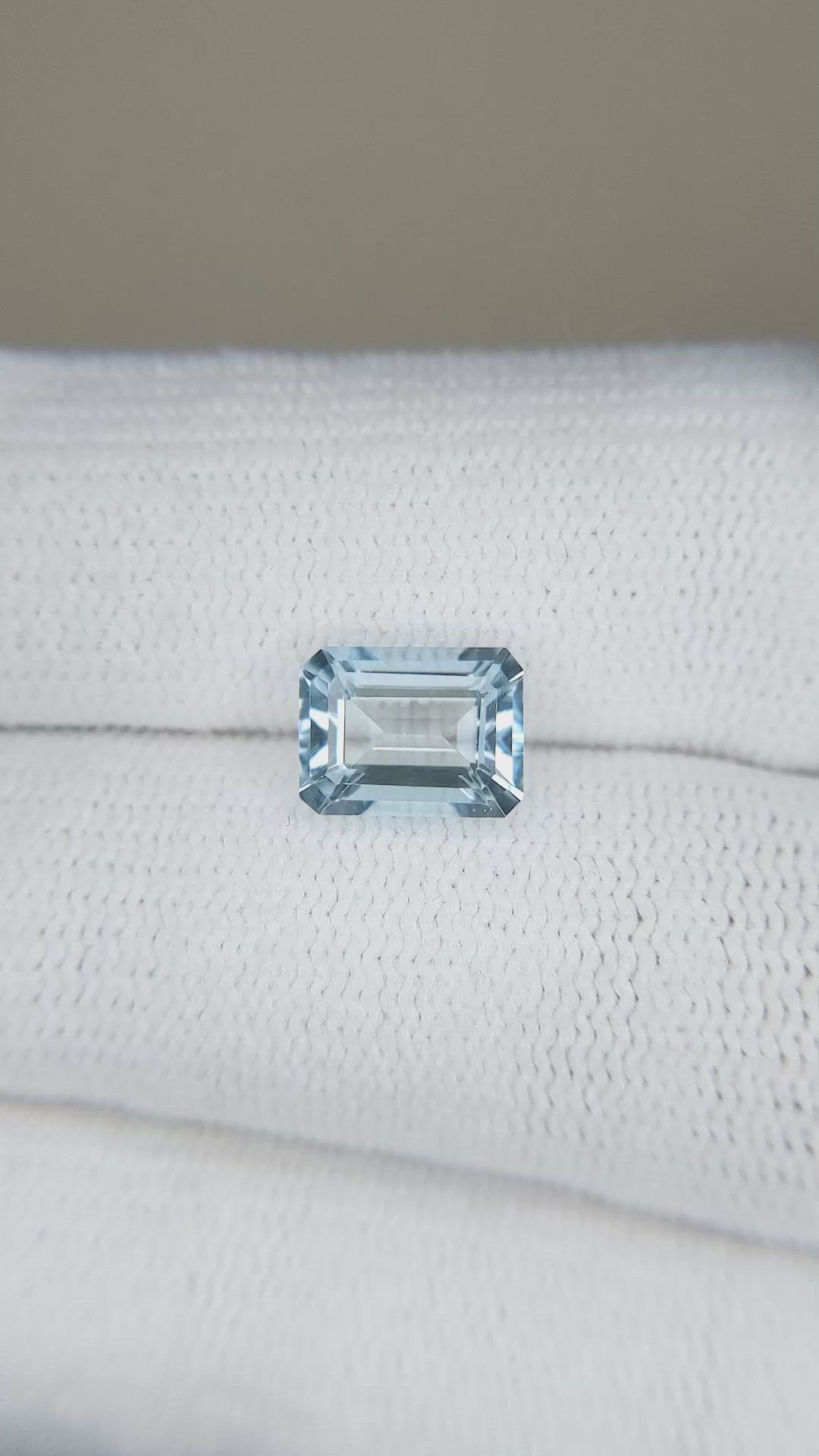 1.57 Ct. Aquamarine from Brazil Size Video