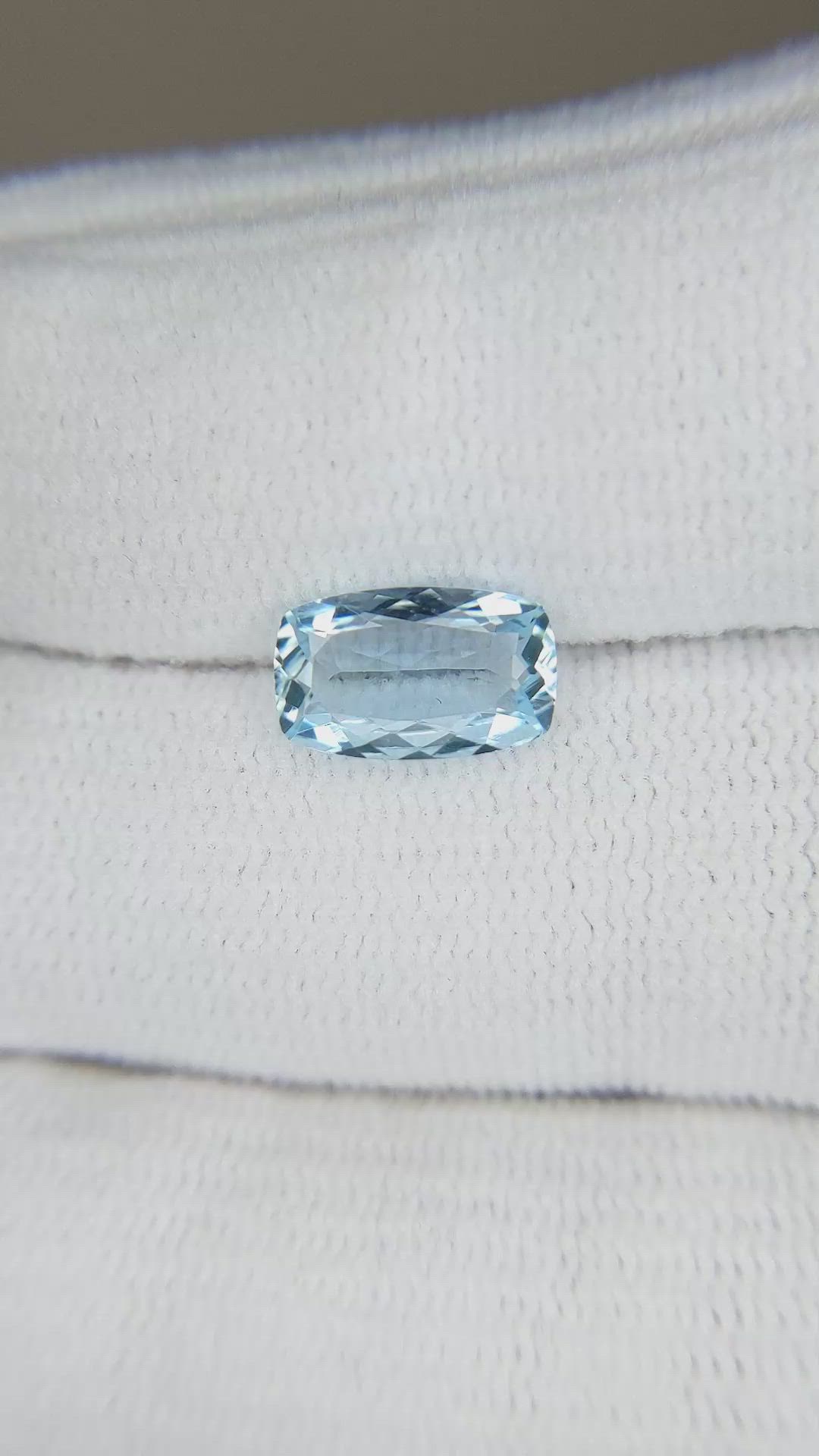 1.36 Ct. Aquamarine from Brazil Size Video