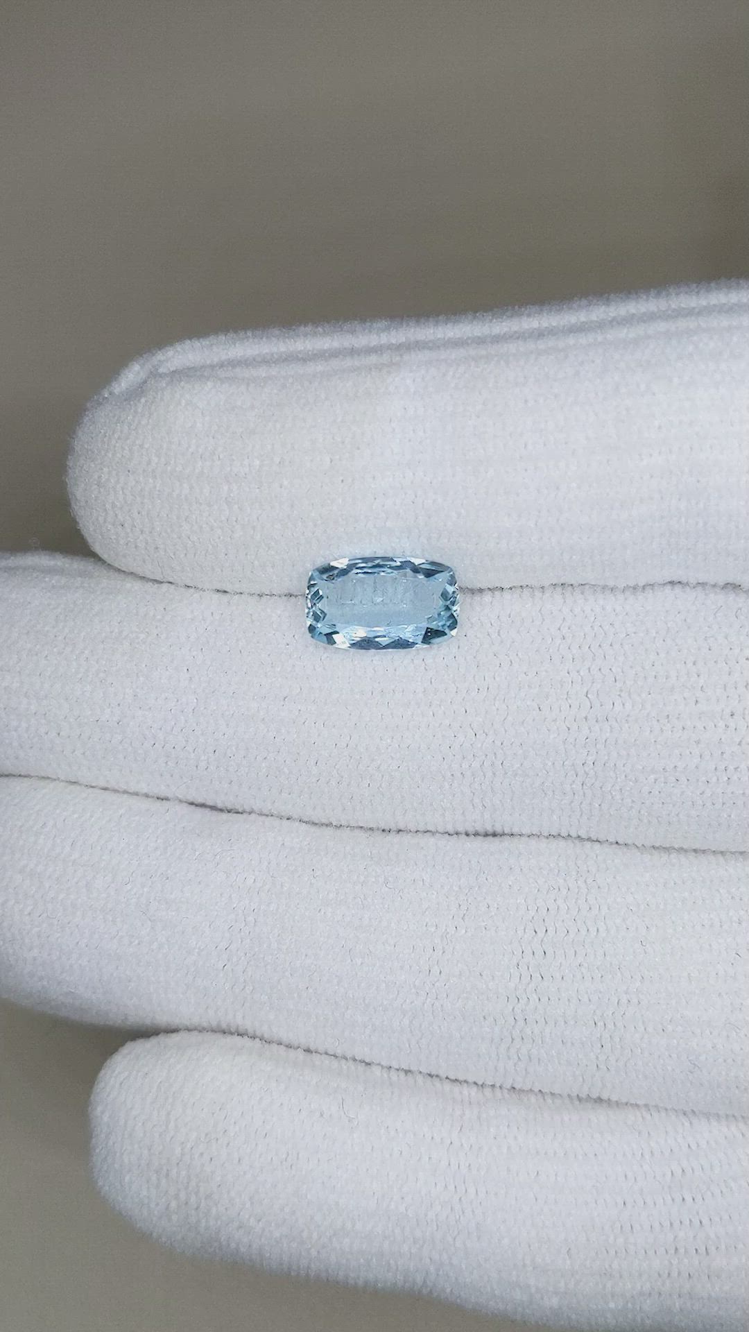 1.36 Ct. Aquamarine from Brazil Size Video