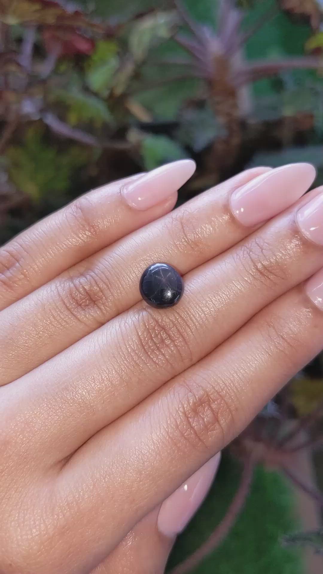 4.64 Ct. Purple Star Spinel from Ceylon (Sri Lanka) Size Video