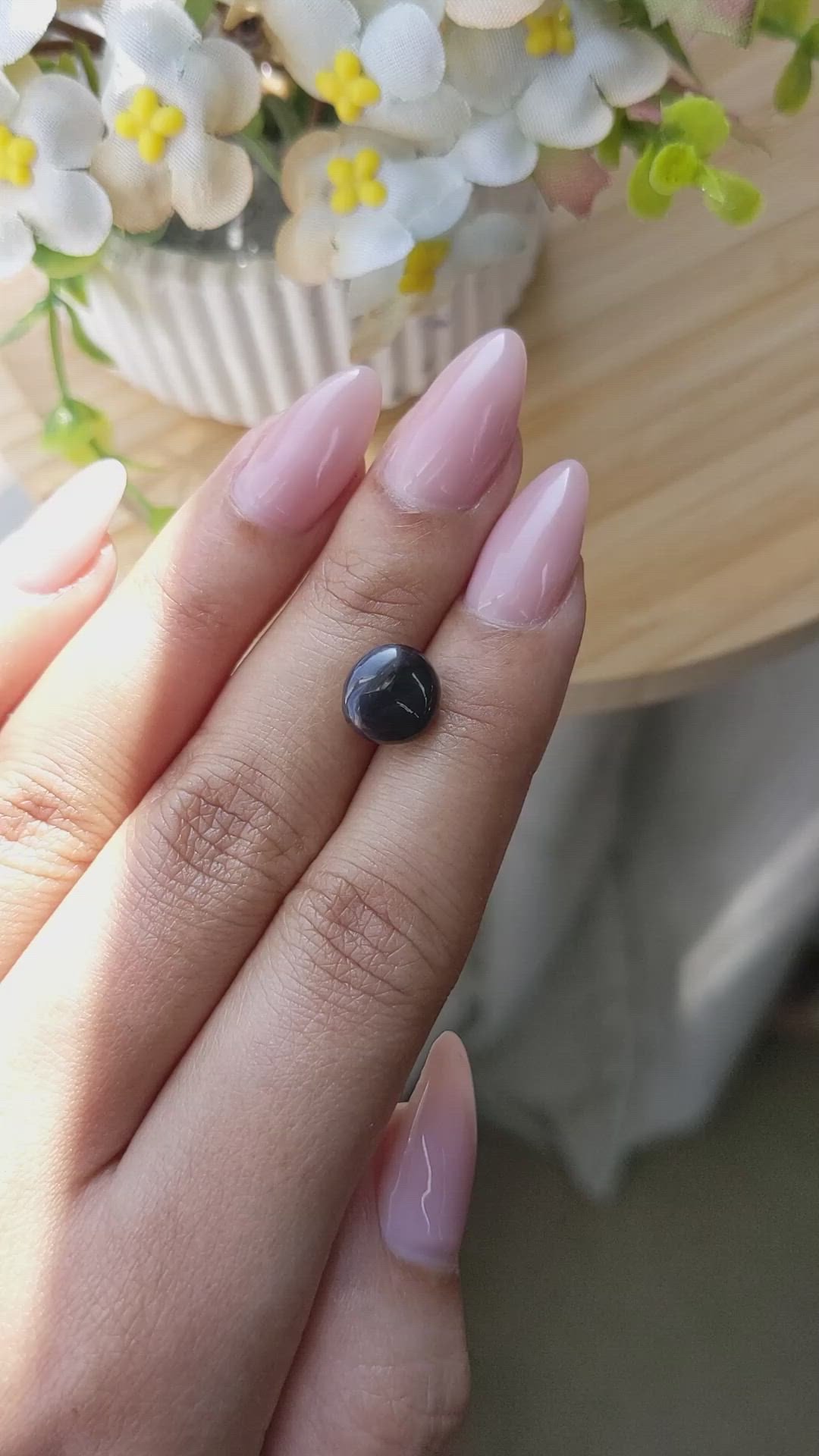 4.64 Ct. Purple Star Spinel from Ceylon (Sri Lanka) Size Video