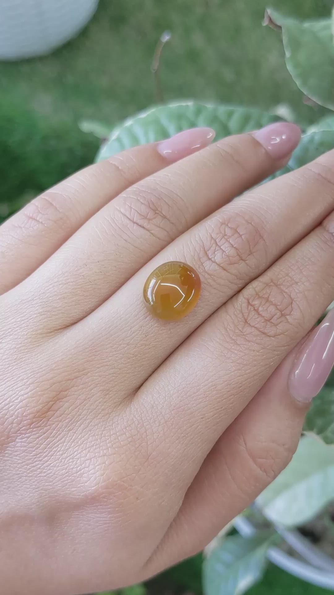 5.56 Ct. Cabochon Agate from Brazil Size Video