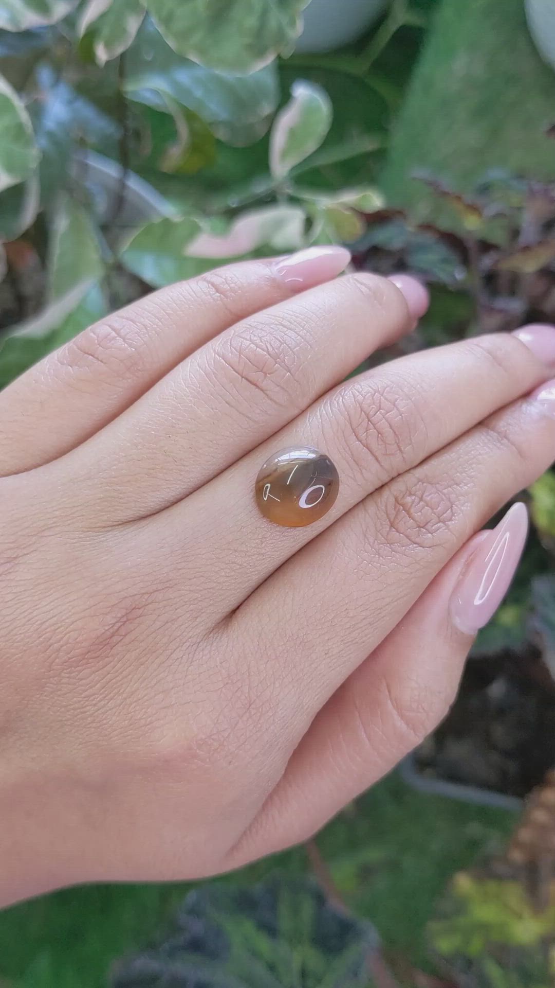 5.30 Ct. Cabochon Agate from Brazil Size Video