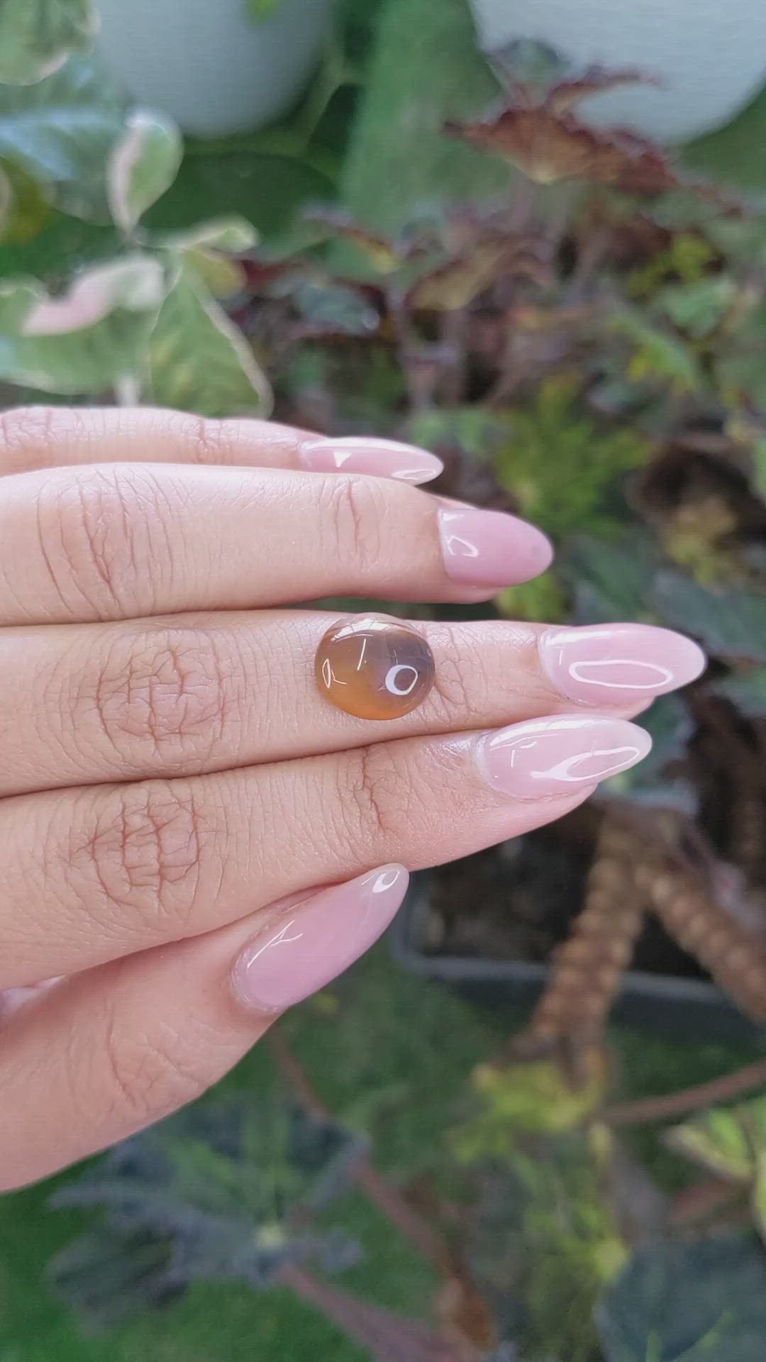 5.30 Ct. Cabochon Agate from Brazil Size Video