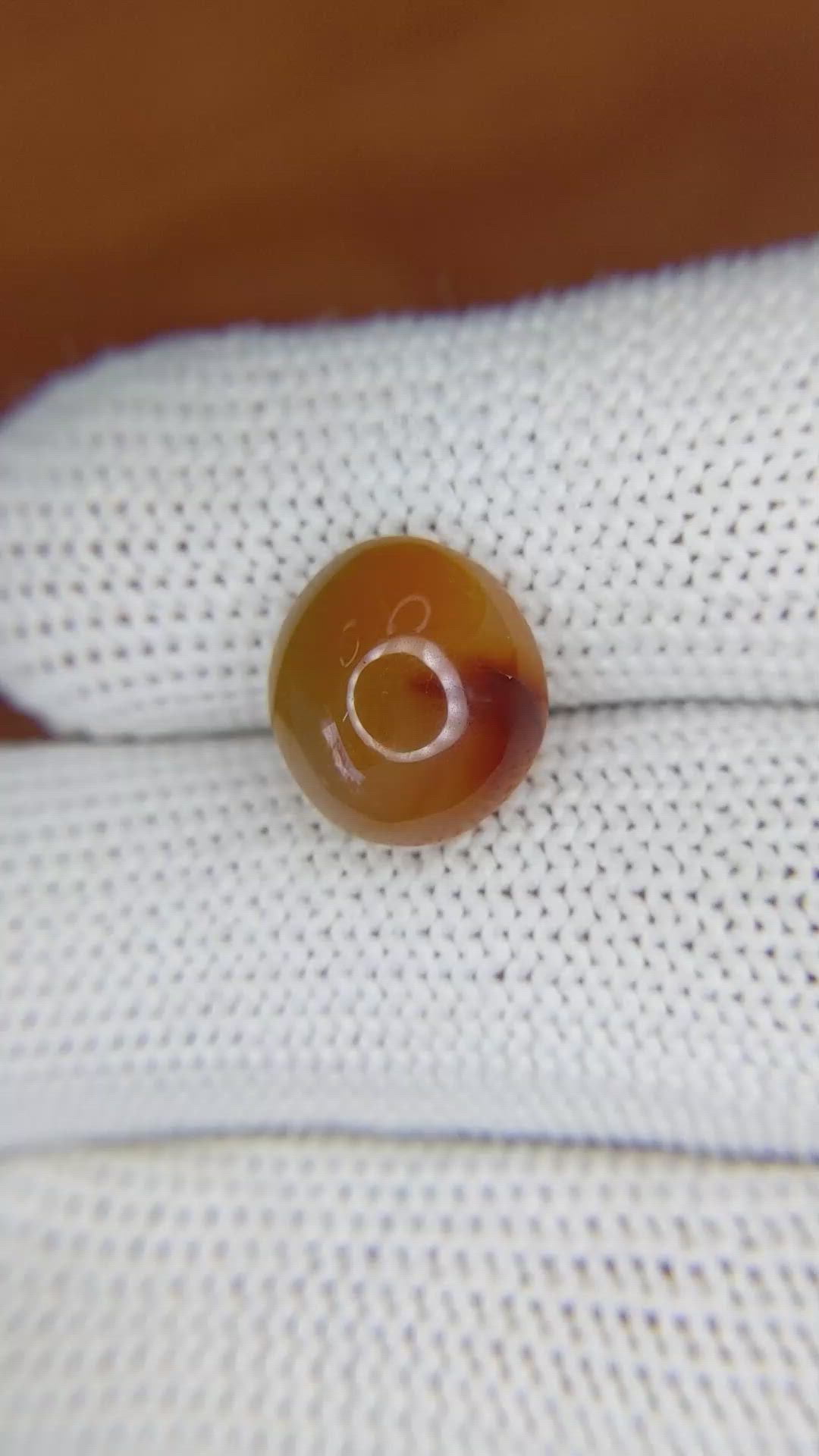 4.95 Ct. Cabochon Agate from Brazil Size Video