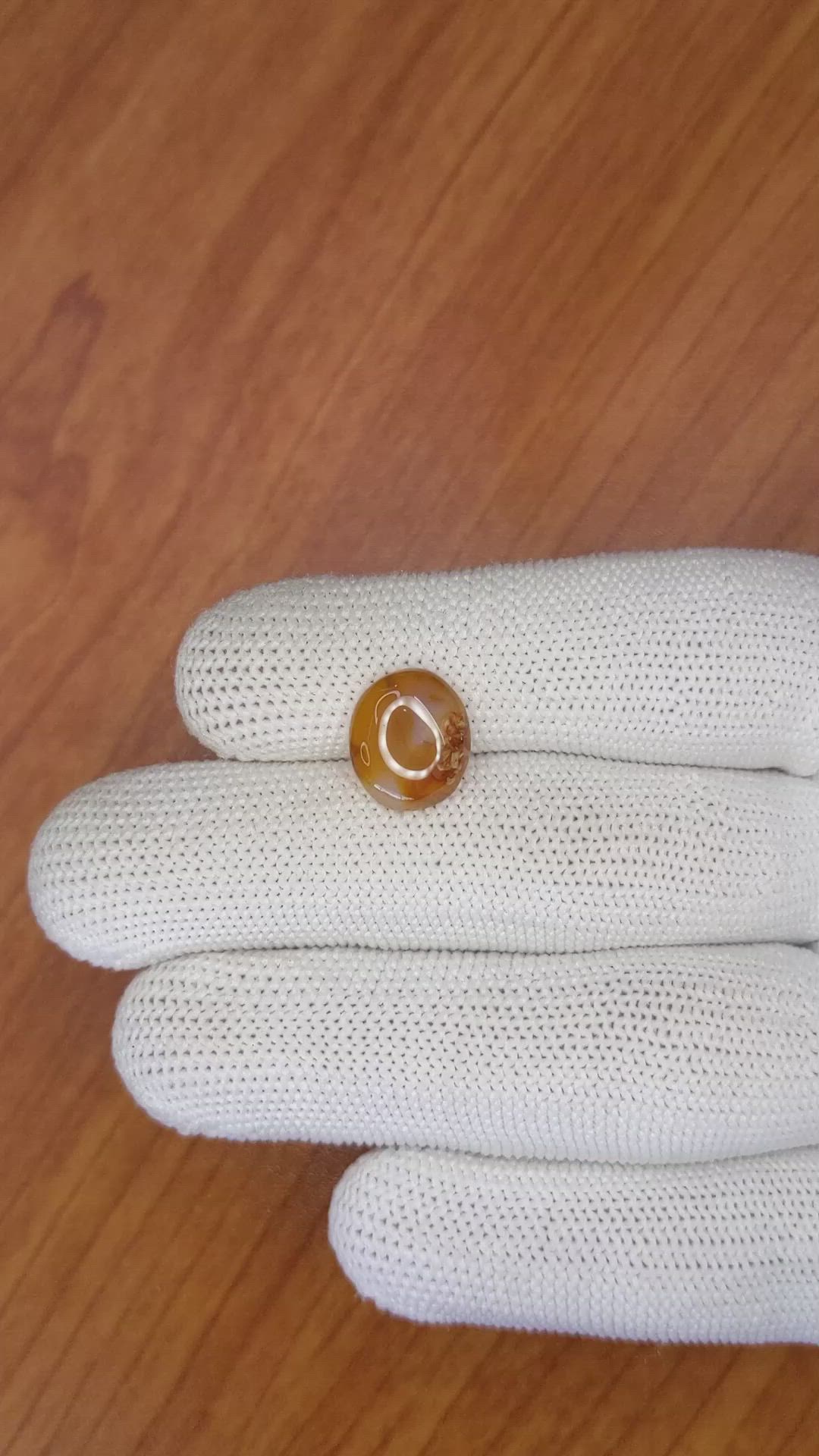 4.13 Ct. Cabochon Agate from Brazil Size Video