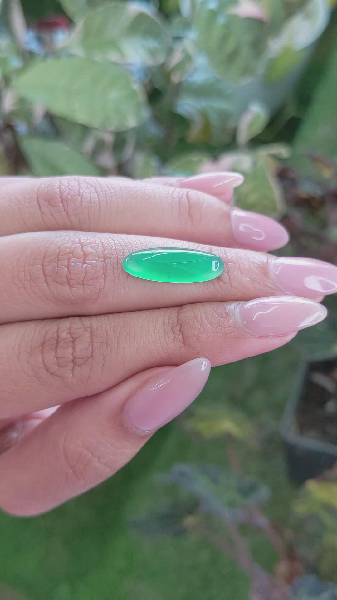 4.62 Ct. Cabochon Jade from Burma (Myanmar) Size Video