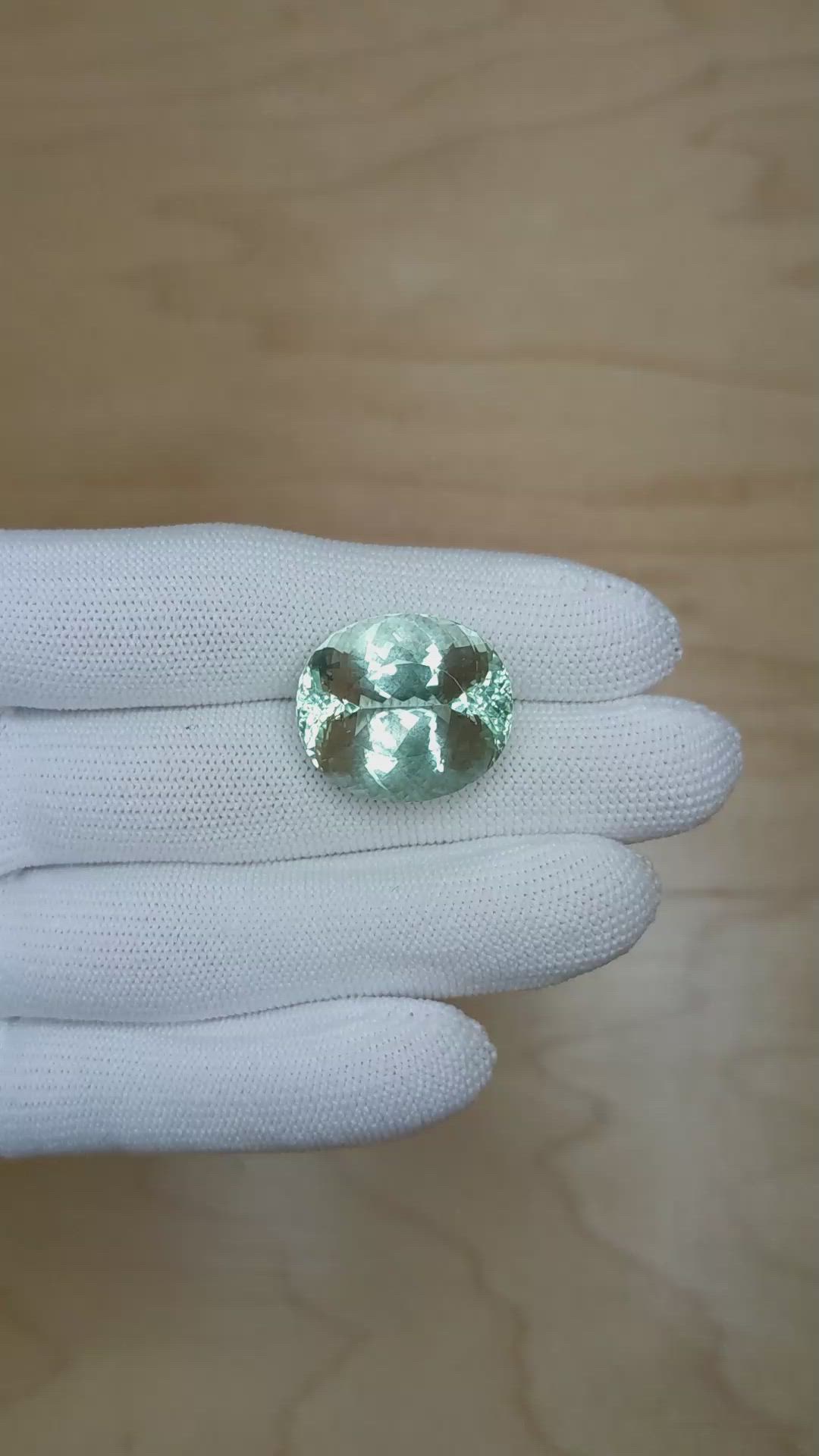 28.54 Ct. Beryl from Brazil Size Video
