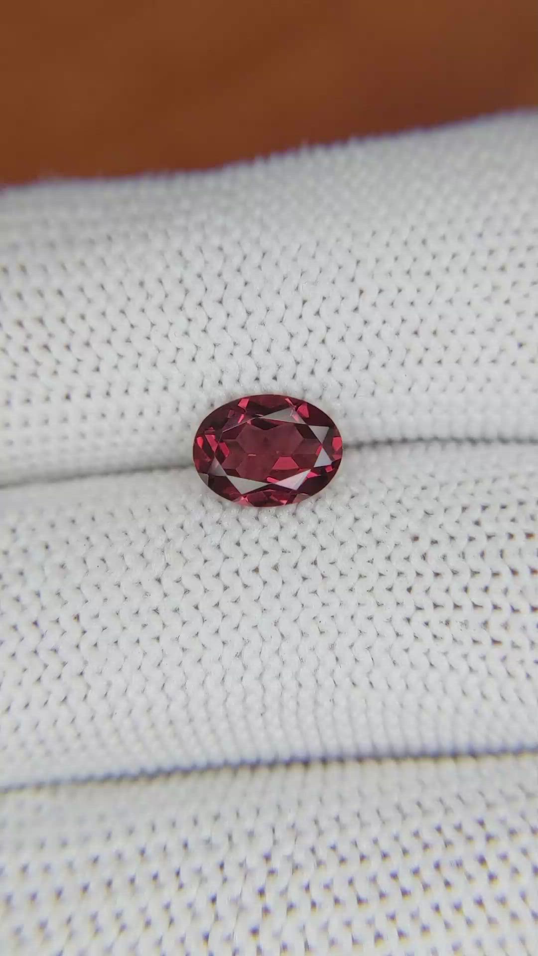 1.46 Ct. Rhodolite Garnet from Ceylon (Sri Lanka) Size Video