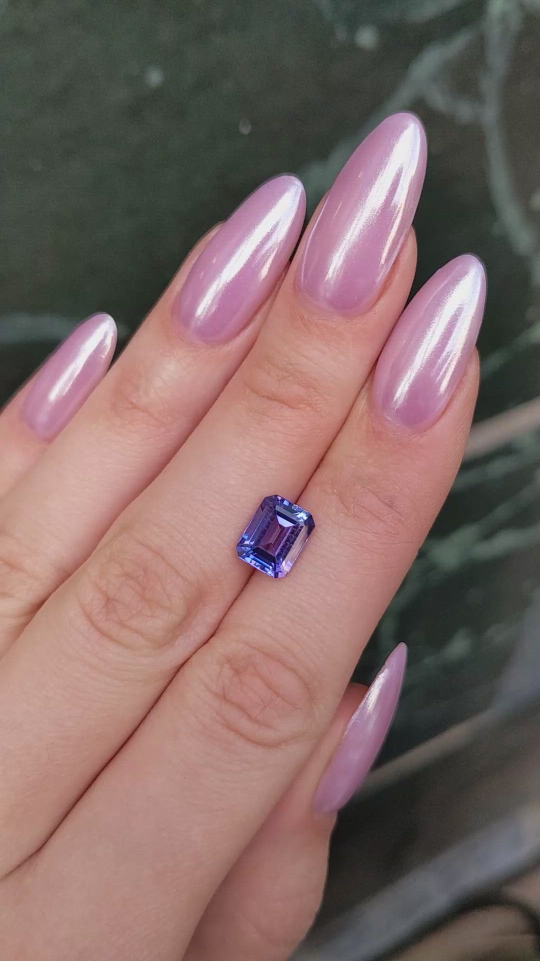 2.52 Ct. Tanzanite from Tanzania Size Video