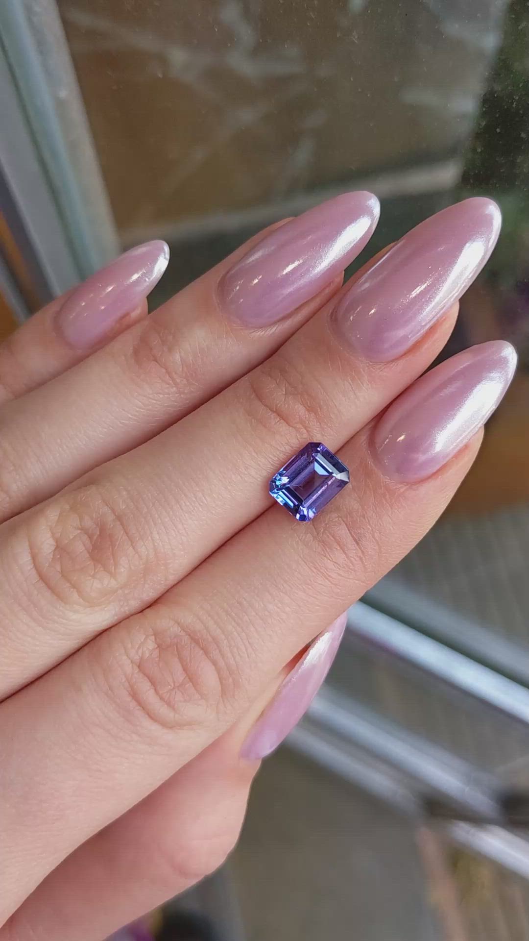 2.52 Ct. Tanzanite from Tanzania Size Video