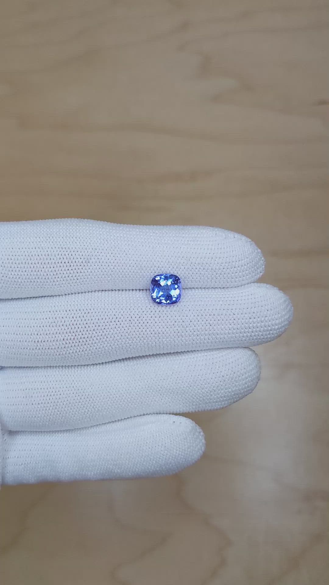2.09 Ct. Tanzanite from Tanzania Size Video