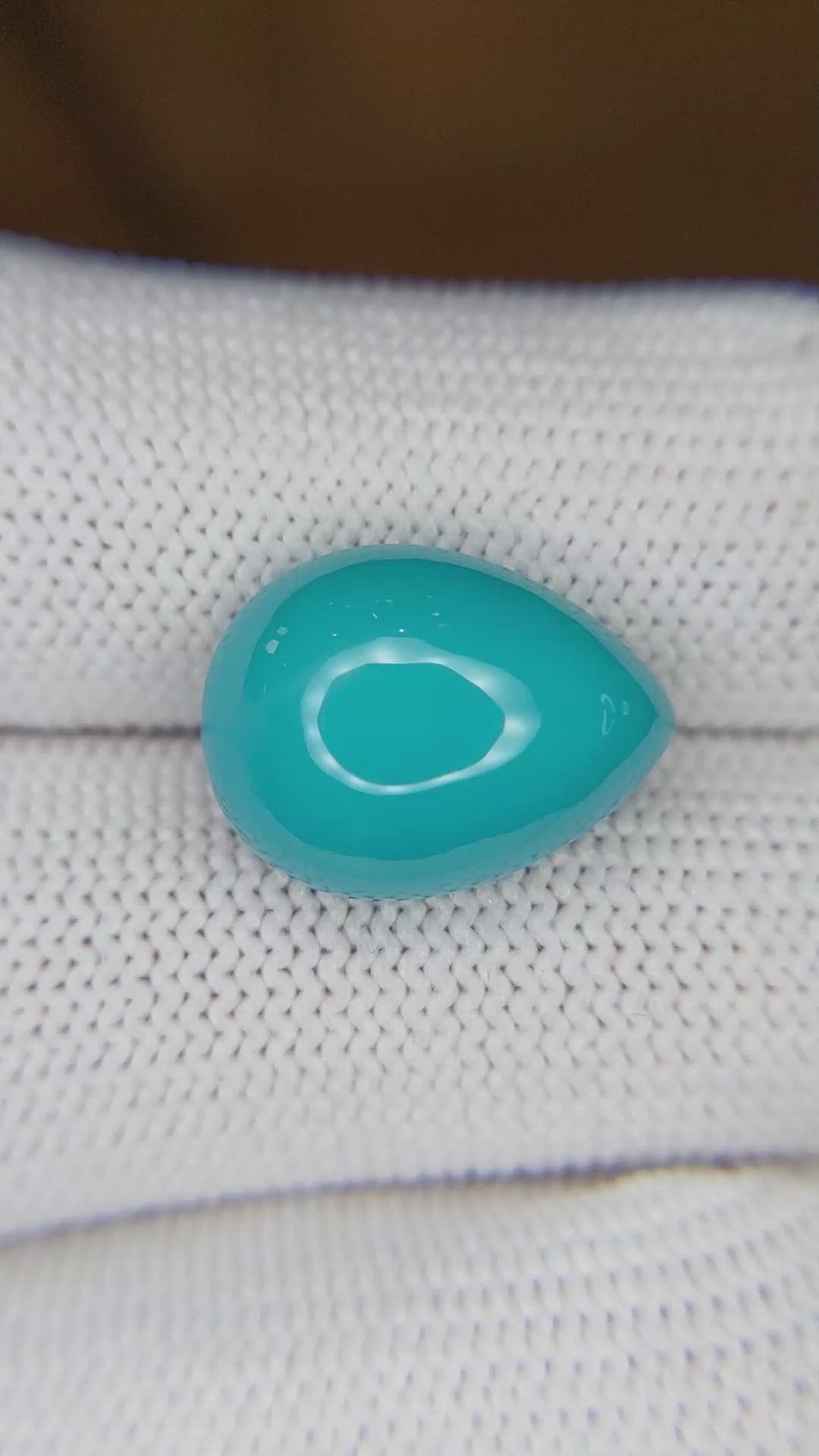 7.34 Ct. Cabochon Turquoise from USA Size Video
